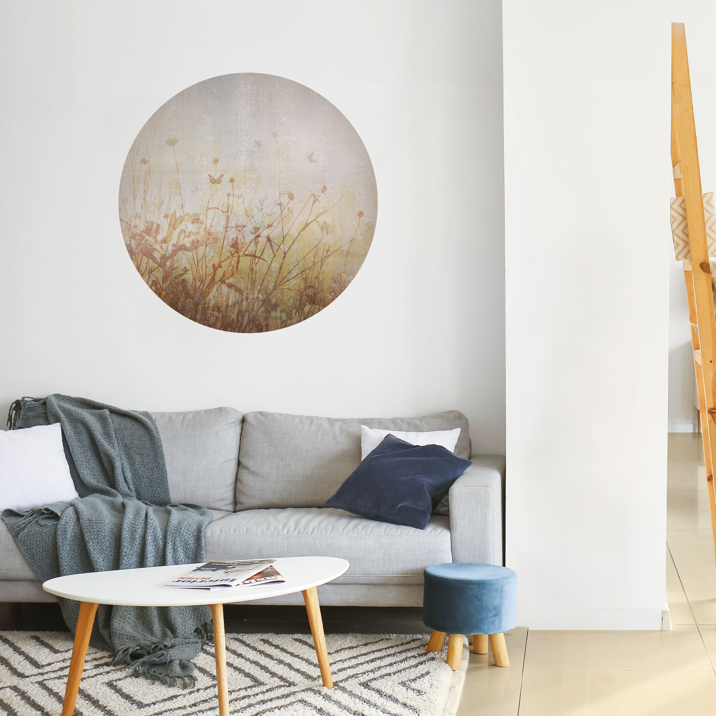 MEADOW BUTTERFLIES Naklejka okrągła