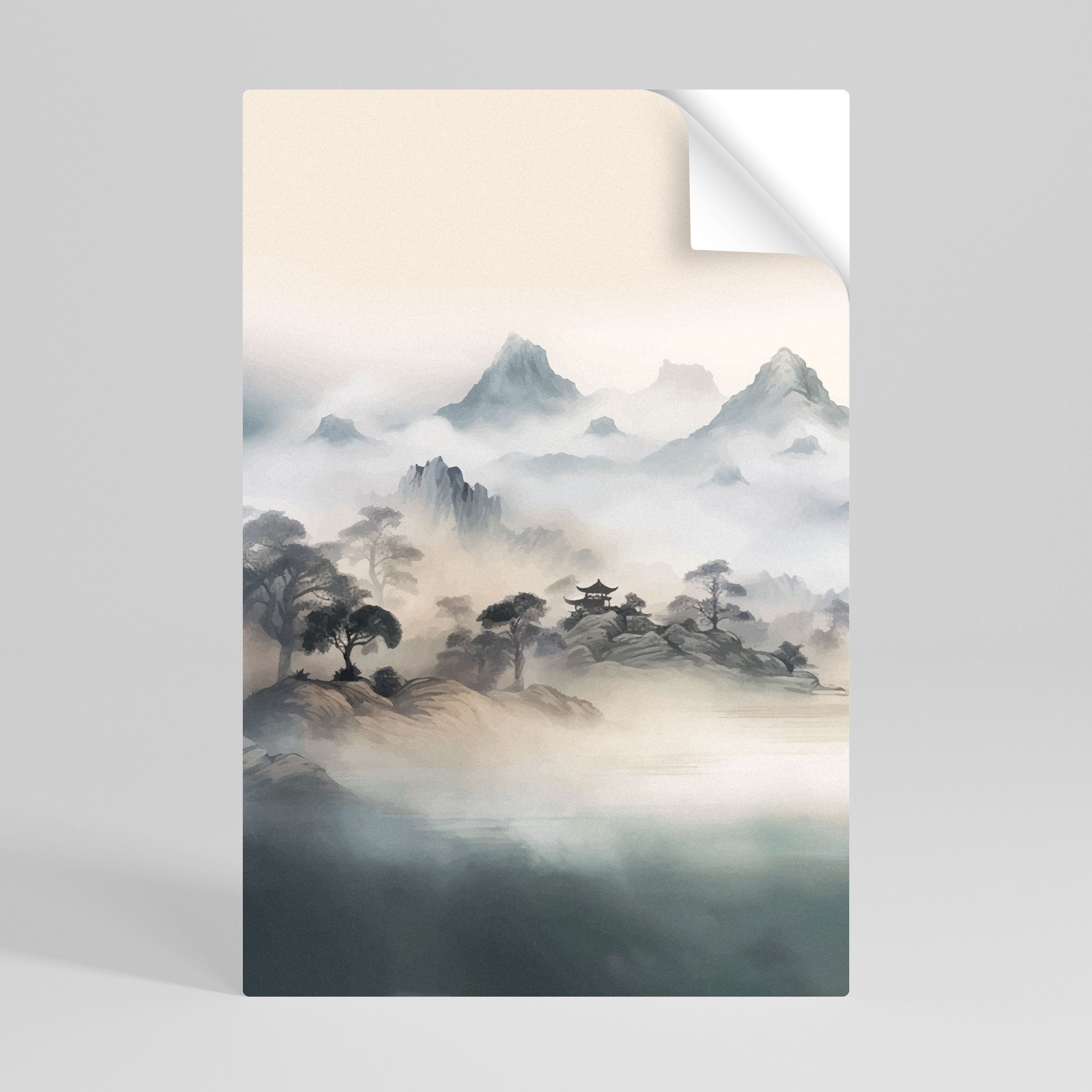 HIDDEN TEMPLE MIST Naklejka/Plakat pionowy