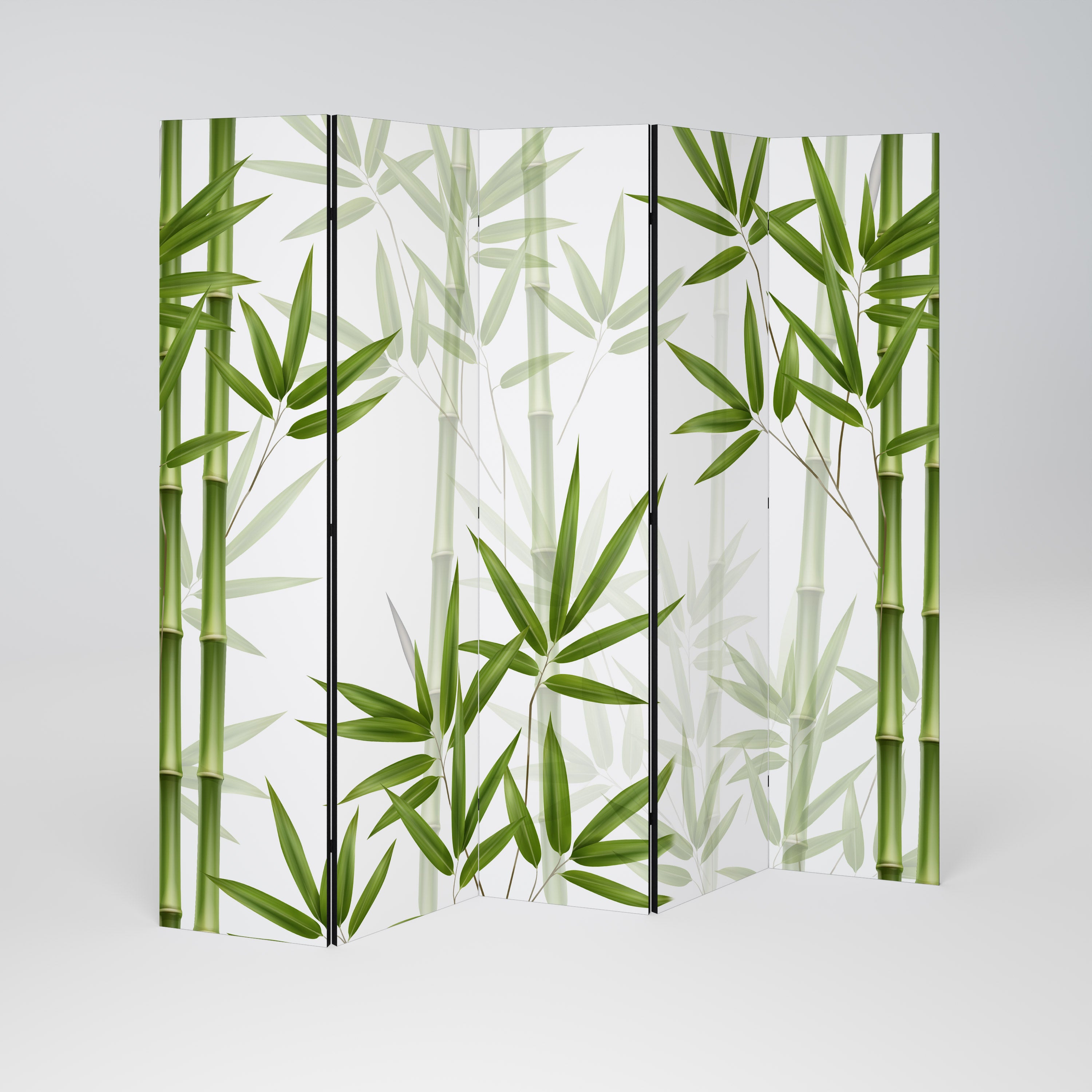 SERENE BAMBOO WHISPERS Dekoracyjny parawan 5-skrzydłowy