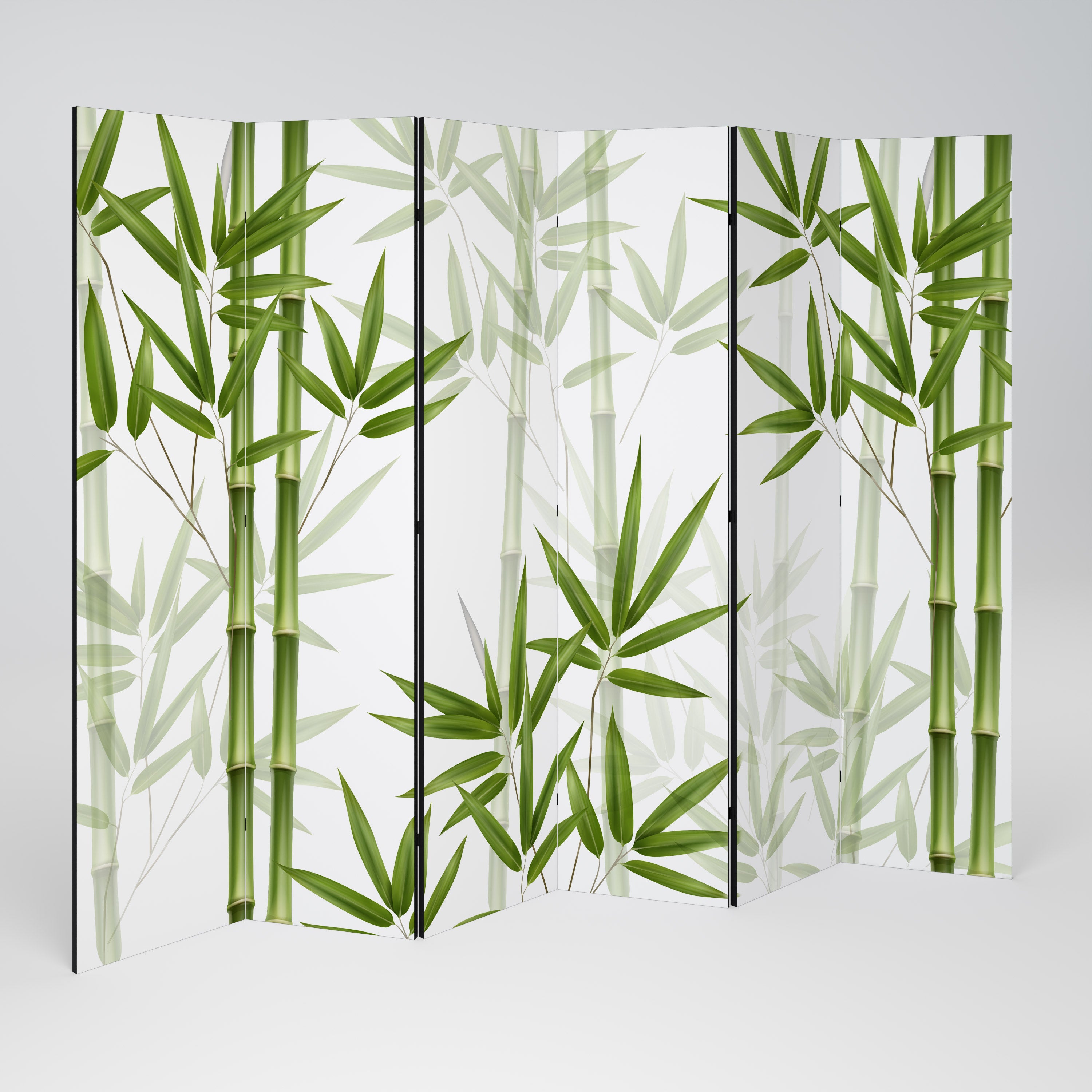SERENE BAMBOO WHISPERS Dekoracyjny parawan 6-skrzydłowy