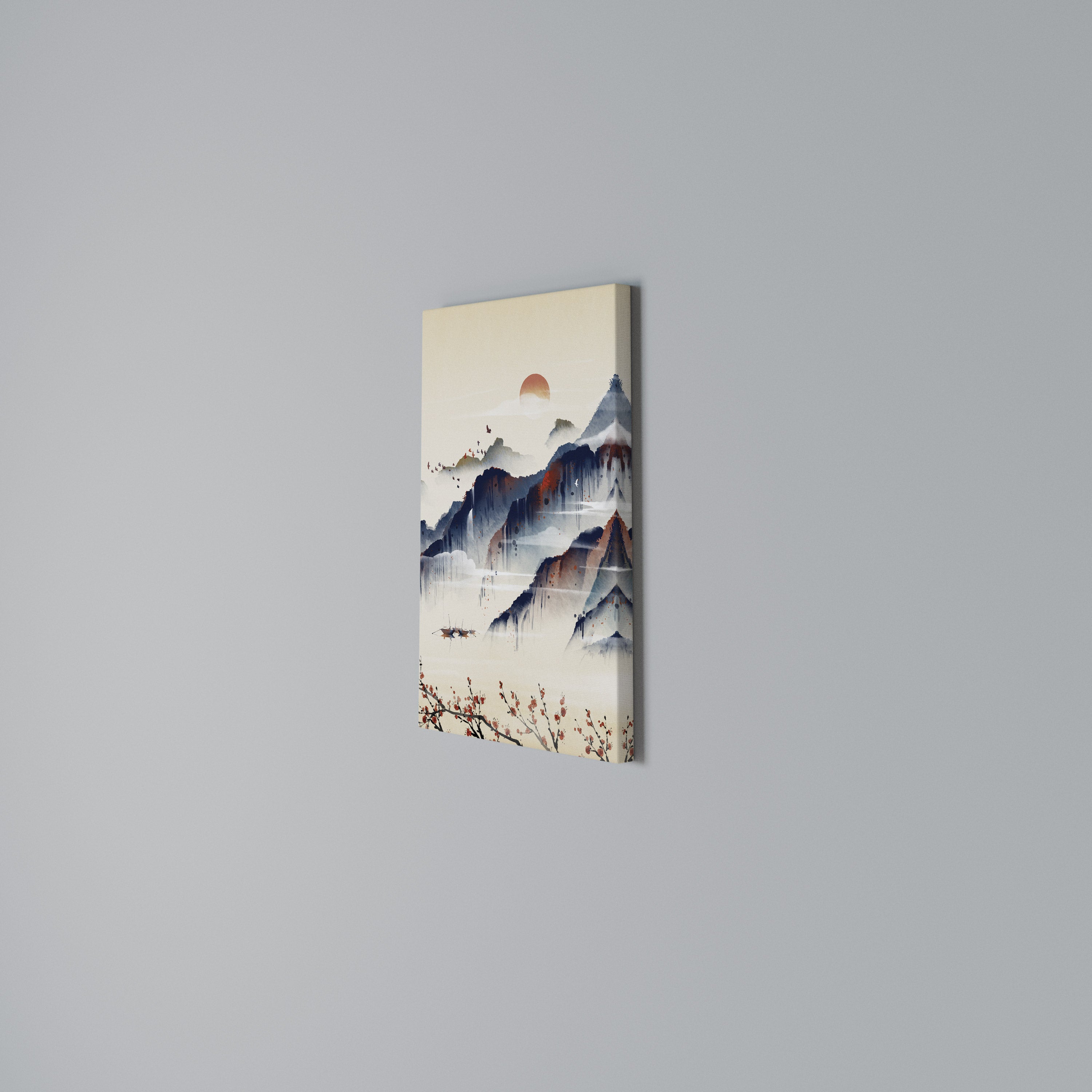 JAPANESE LANDSCAPE Pionowy obraz na płótnie