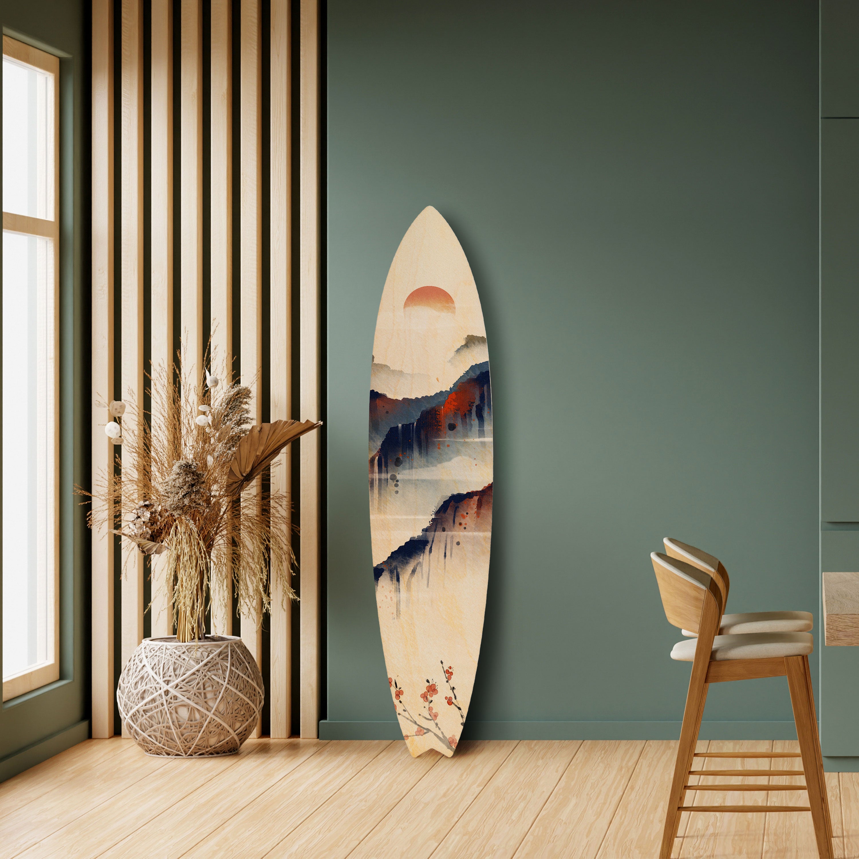 JAPANESE LANDSCAPE Dekoracyjna deska surfingowa