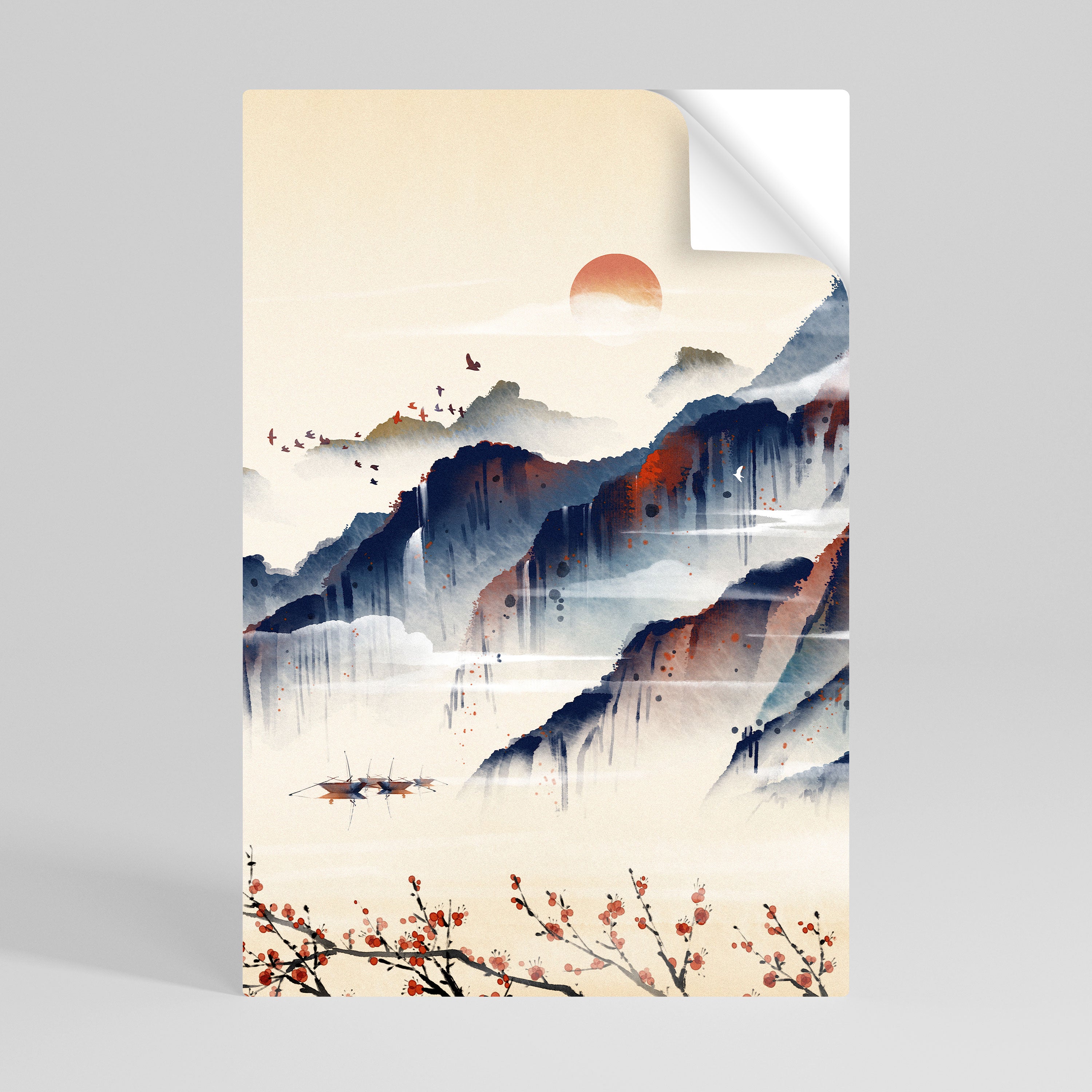 JAPANESE LANDSCAPE Naklejka/Plakat pionowy