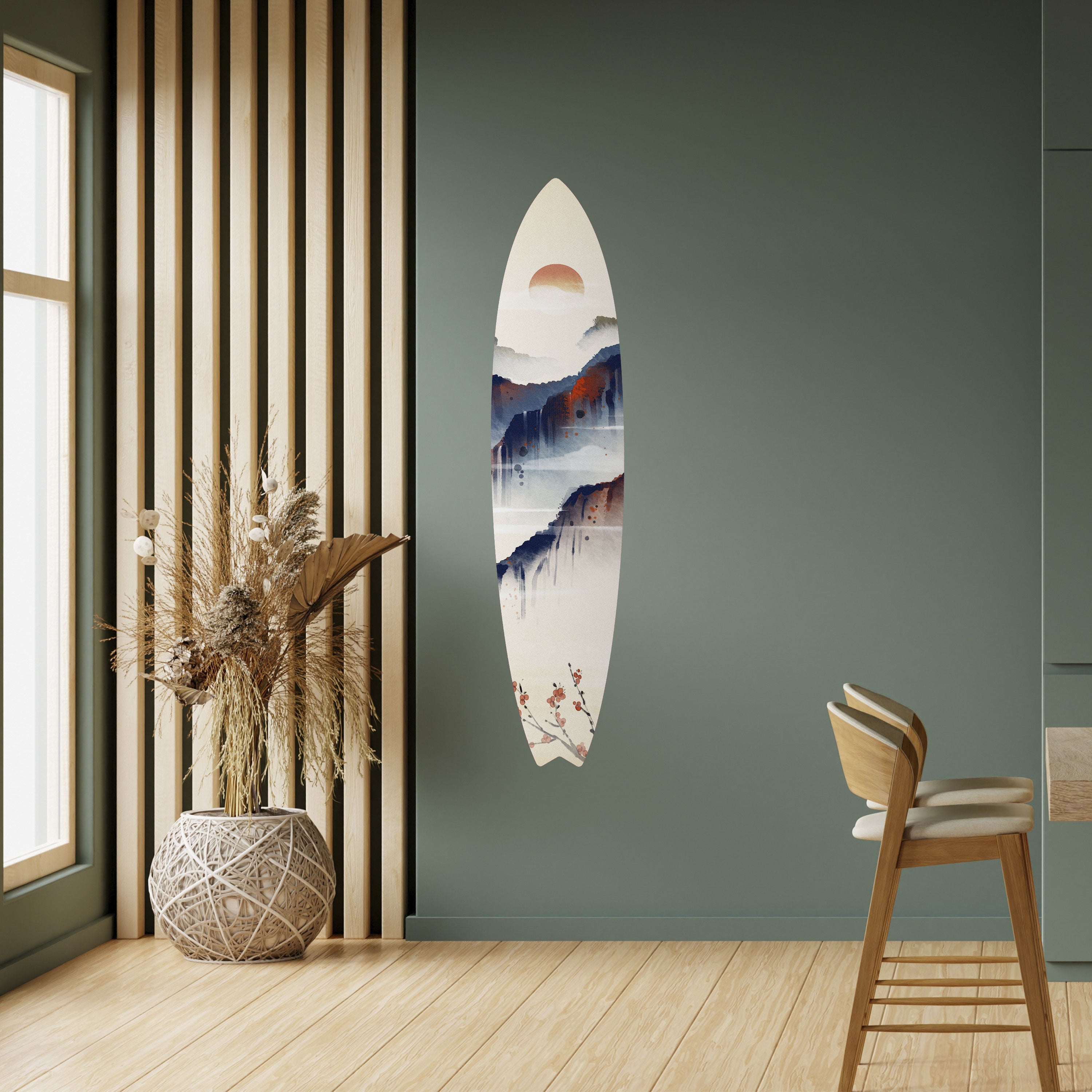 JAPANESE LANDSCAPE Naklejka - deska surfingowa