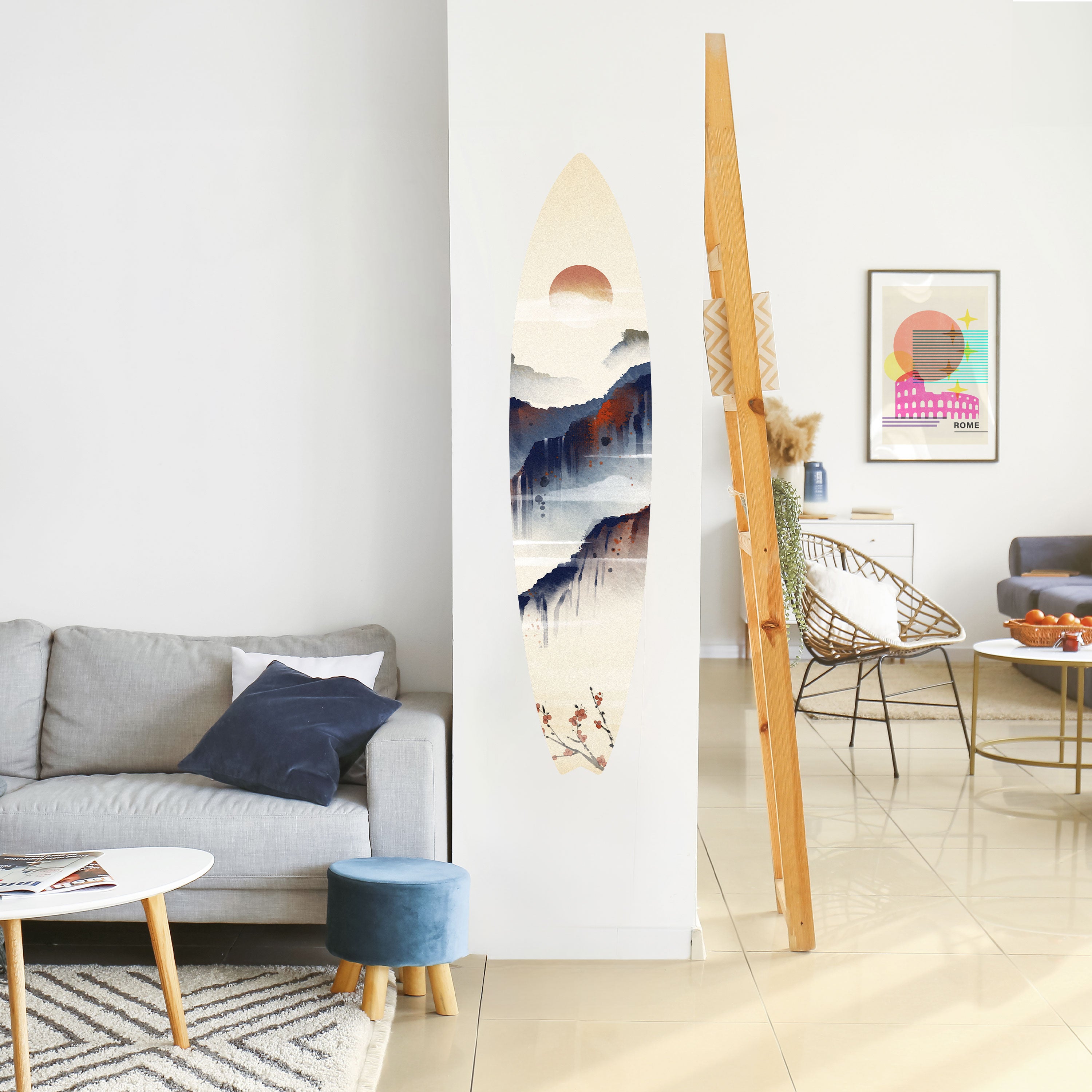 JAPANESE LANDSCAPE Naklejka - deska surfingowa