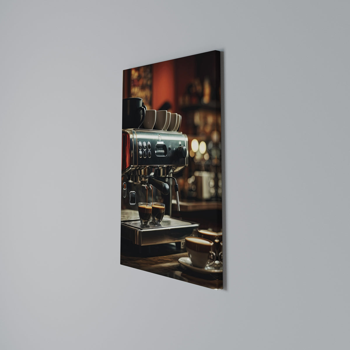 BARISTA’S DREAM MACHINE Pionowy obraz na płótnie
