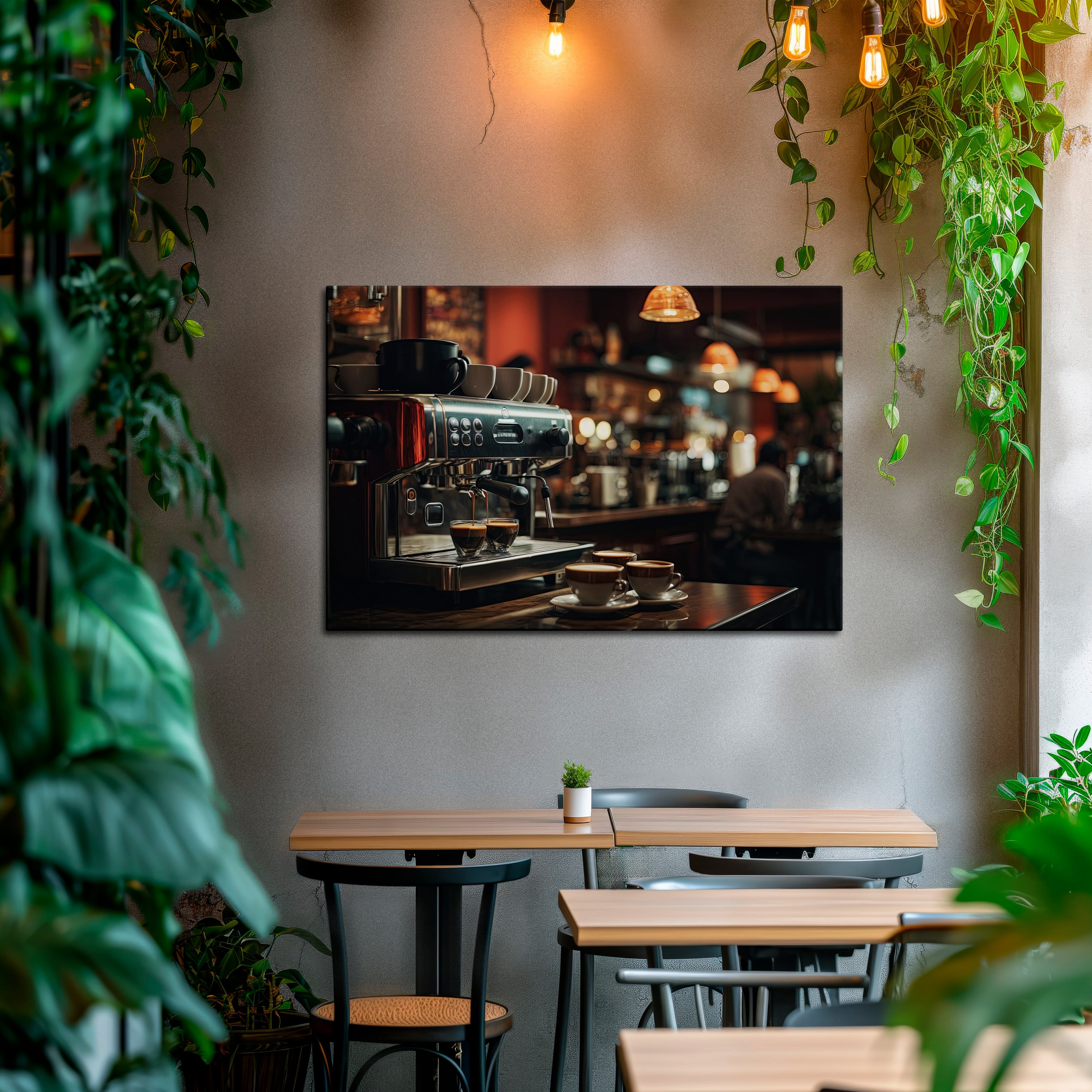 BARISTA’S DREAM MACHINE Poziomy obraz na płótnie