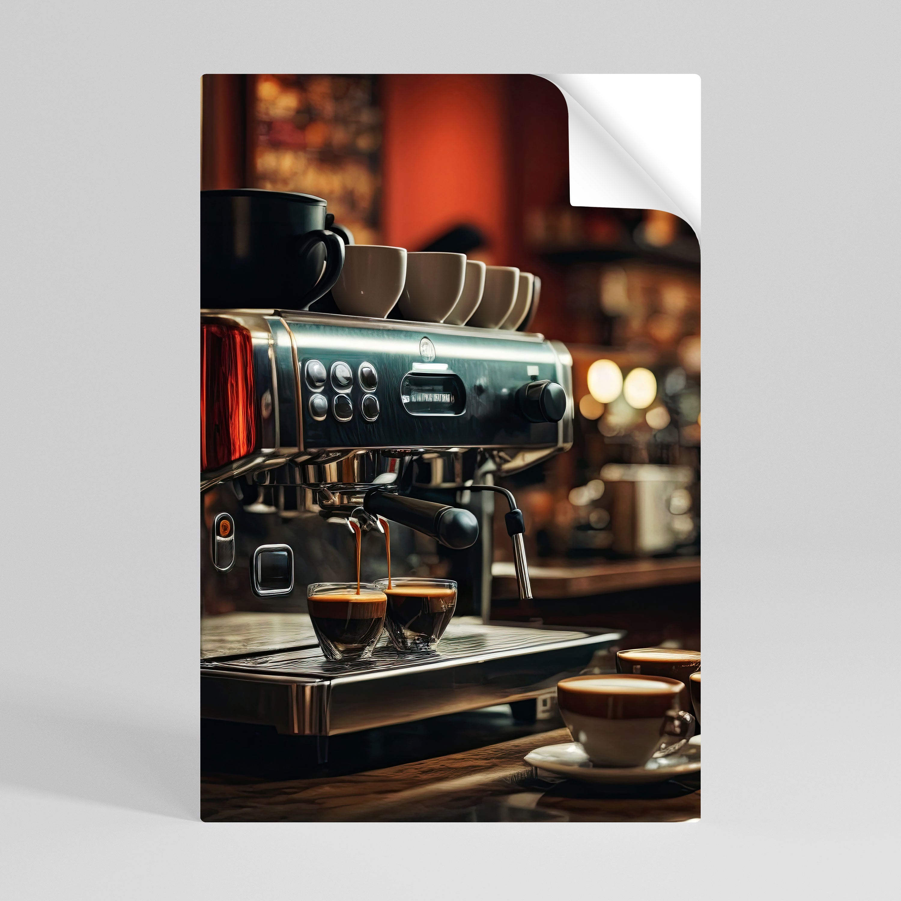 BARISTA’S DREAM MACHINE Naklejka/Plakat pionowy