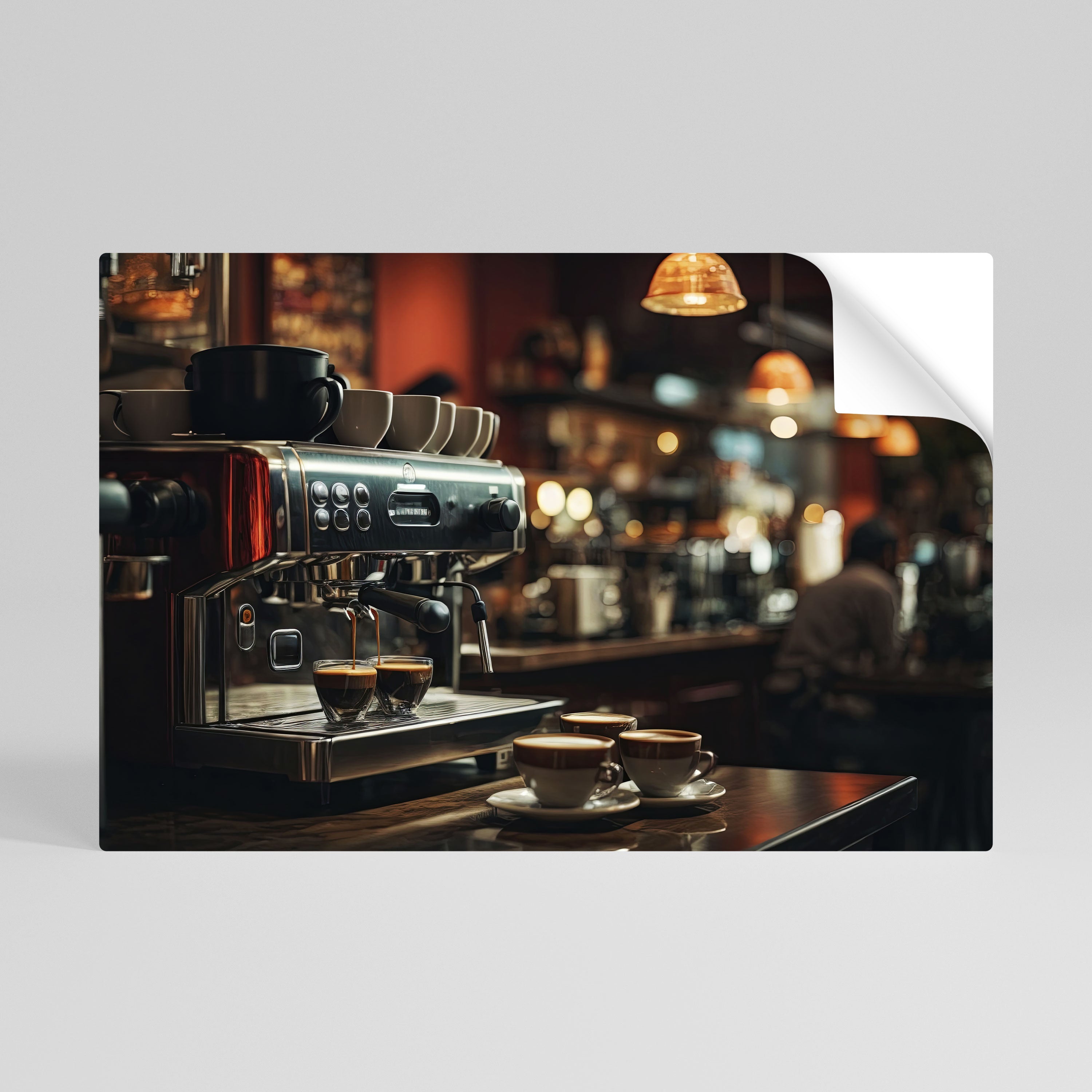 BARISTA’S DREAM MACHINE Naklejka/Plakat poziomy