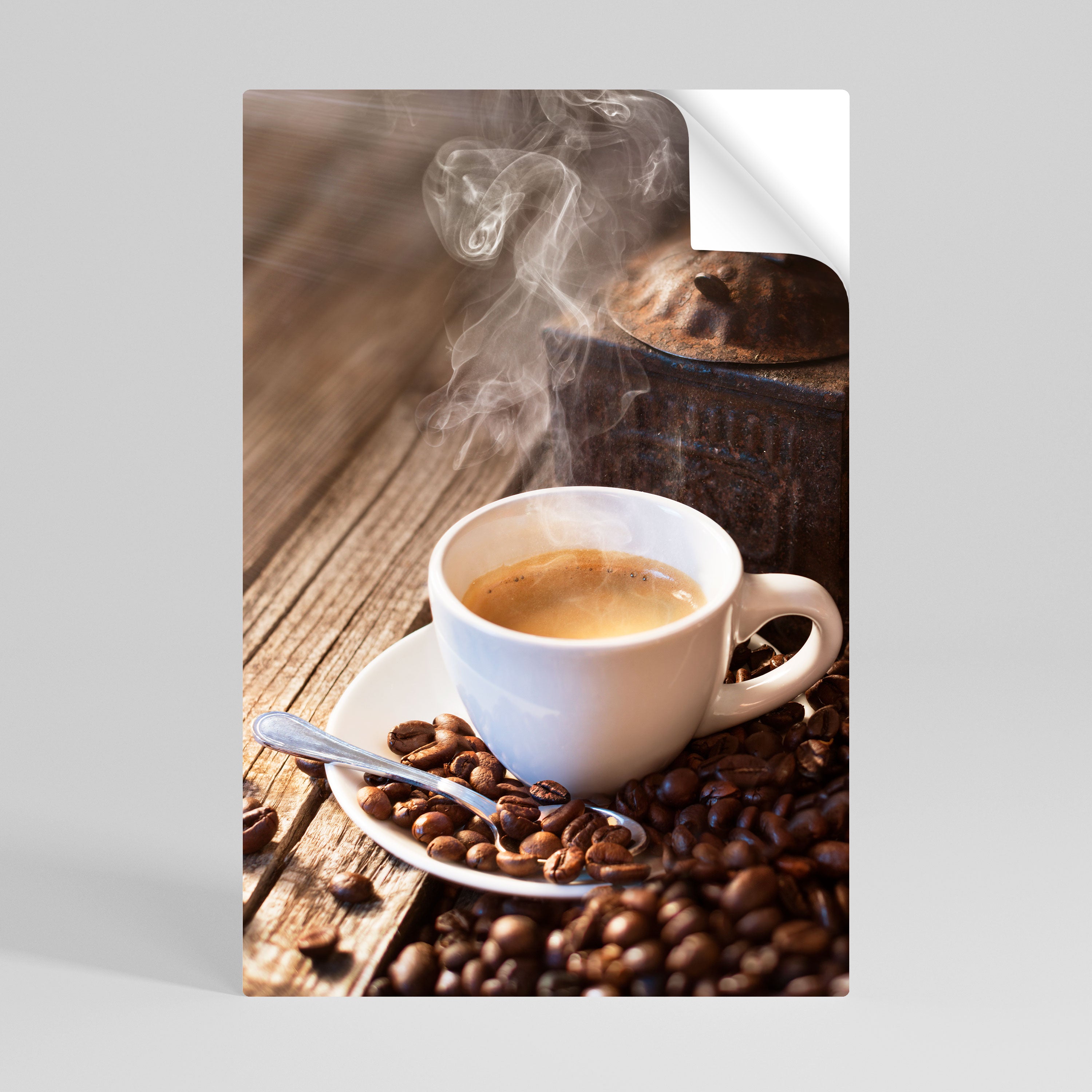 STEAMING BREWED DELIGHT Naklejka/Plakat pionowy