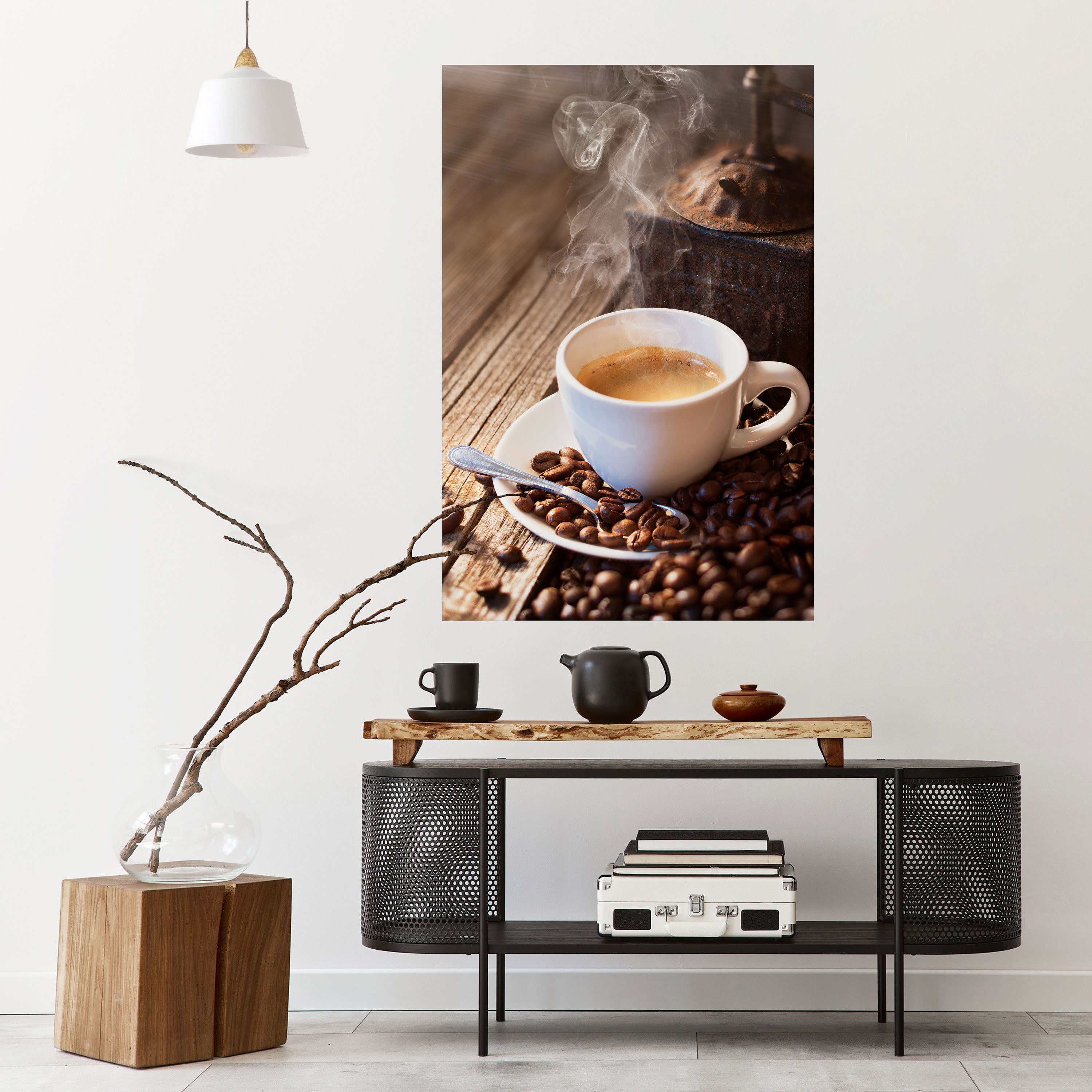 STEAMING BREWED DELIGHT Naklejka/Plakat pionowy