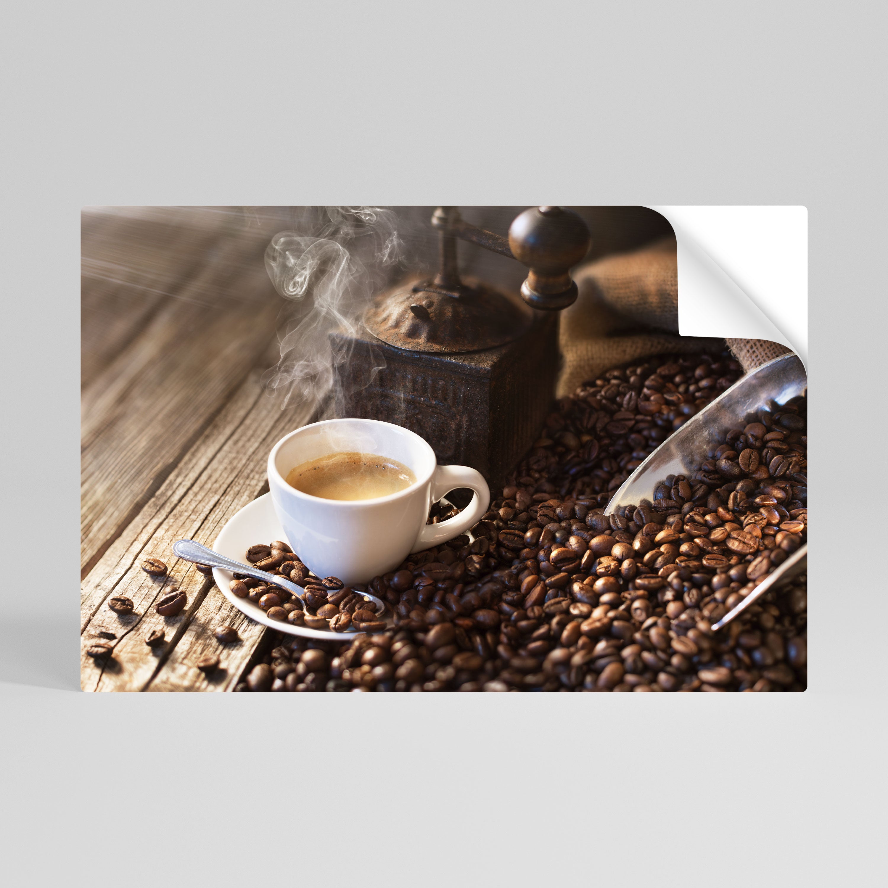 STEAMING BREWED DELIGHT Naklejka/Plakat poziomy