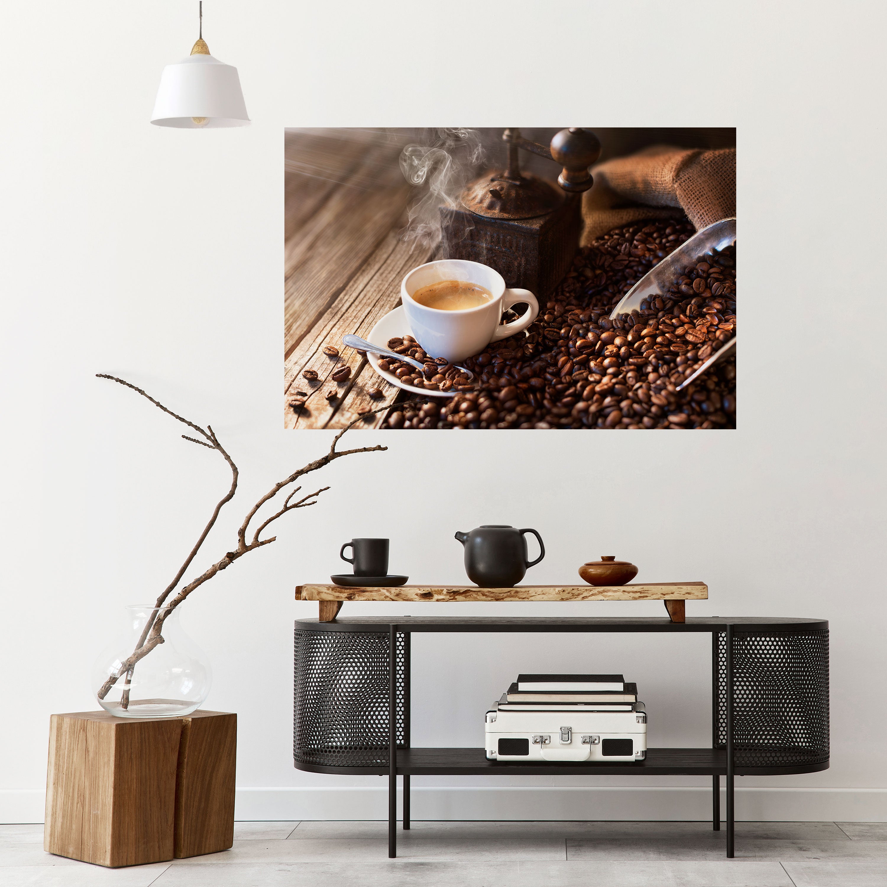 STEAMING BREWED DELIGHT Naklejka/Plakat poziomy