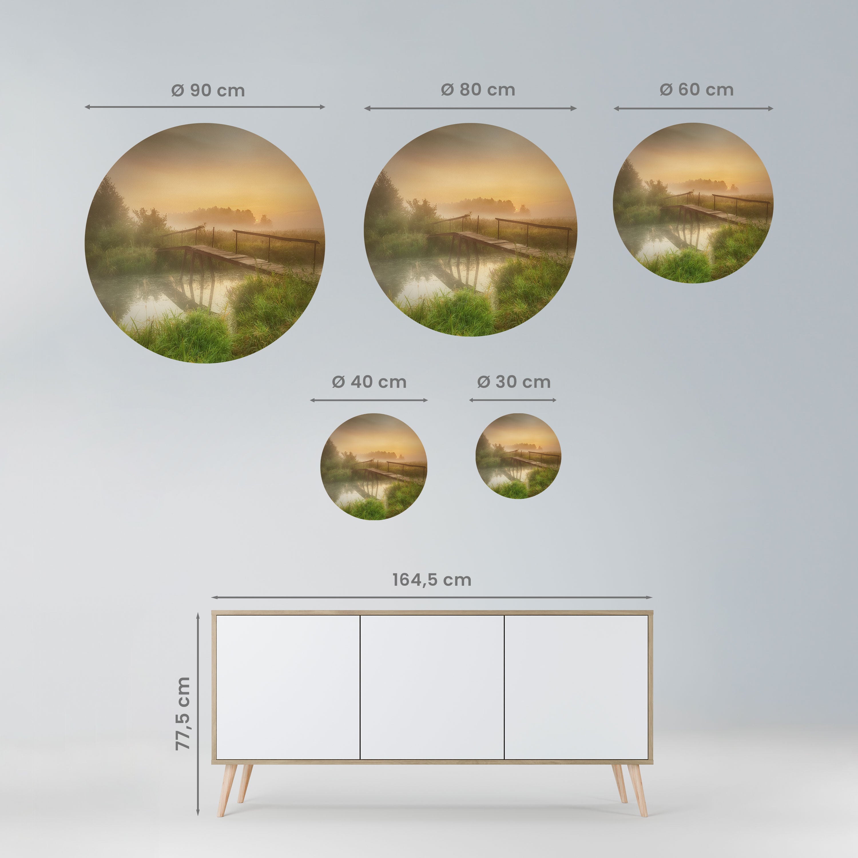 DREAMY HAZE Naklejka okrągła