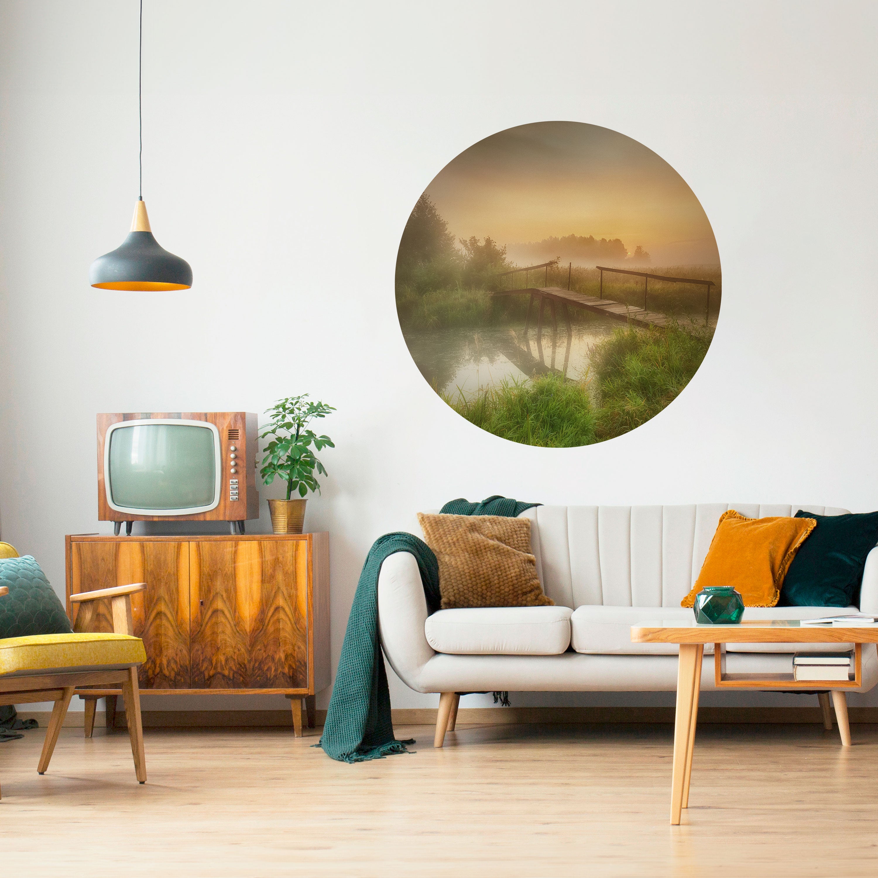 DREAMY HAZE Naklejka okrągła