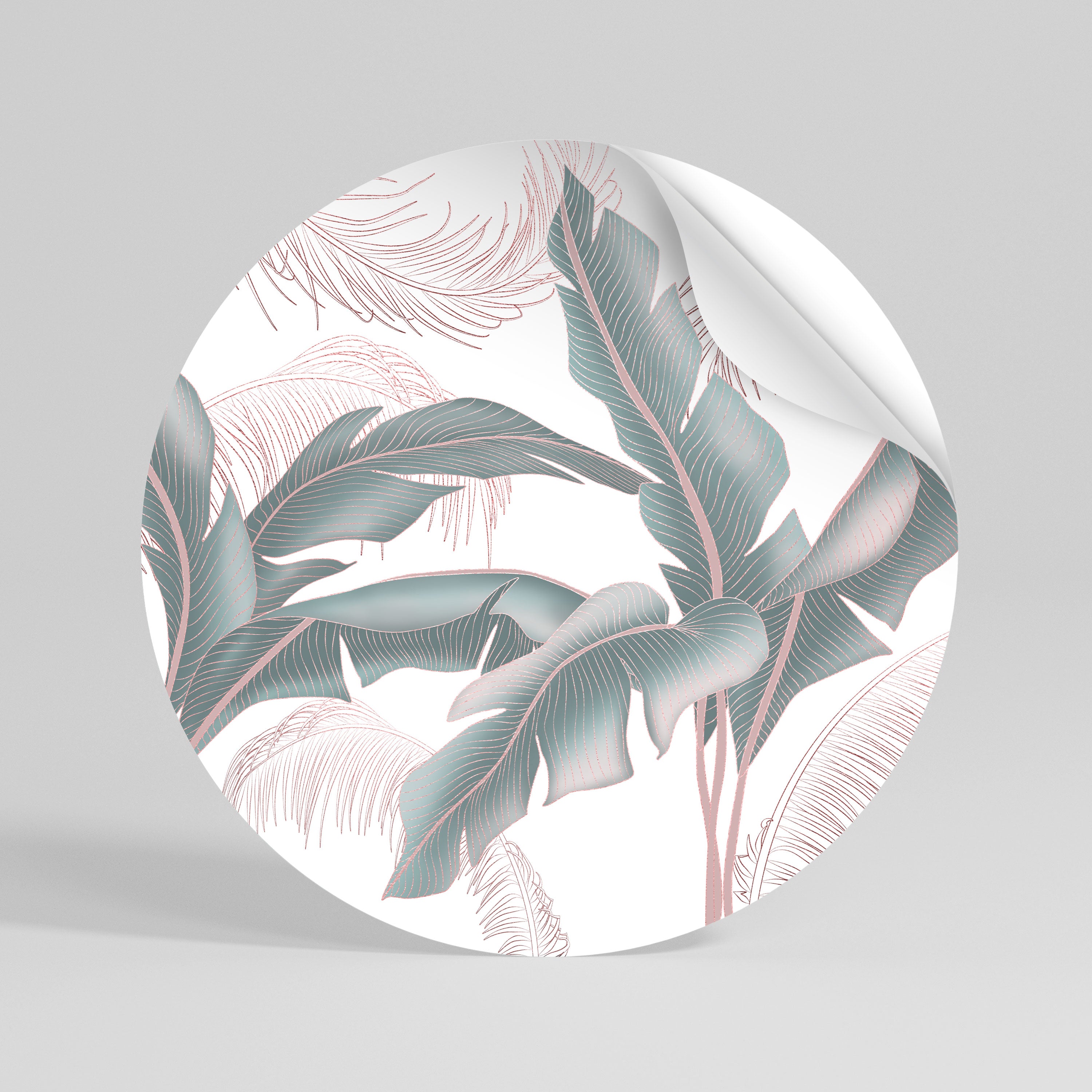 DELICATE BLISS Naklejka okrągła