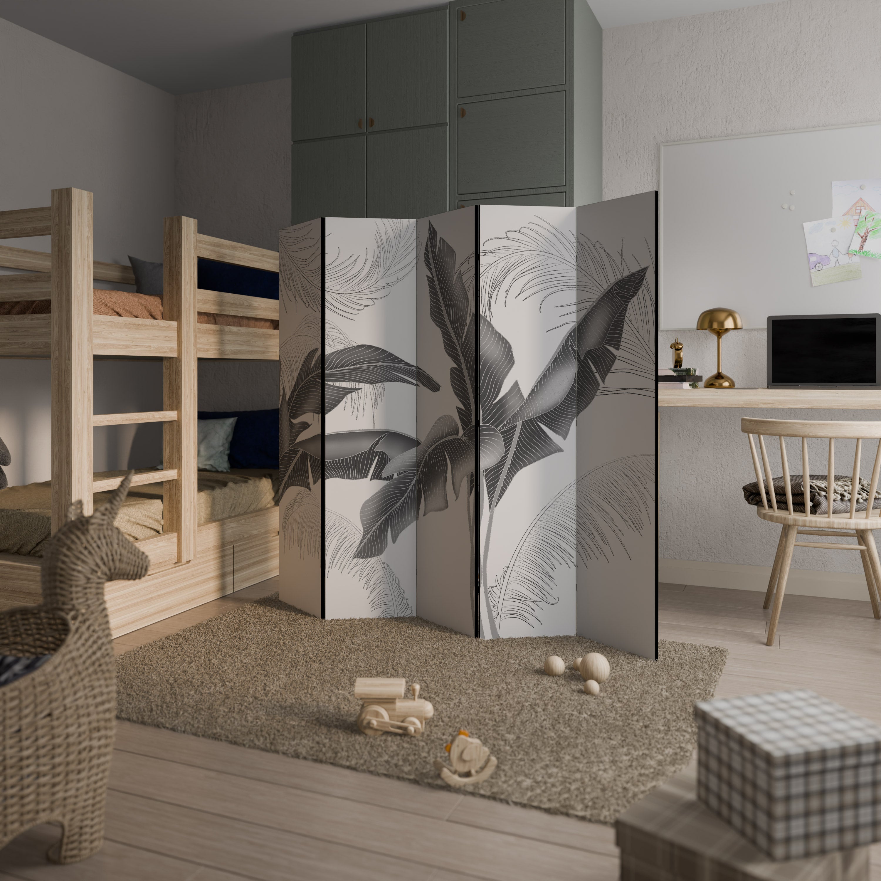 CALM ALLURE Dekoracyjny parawan 5-skrzydłowy