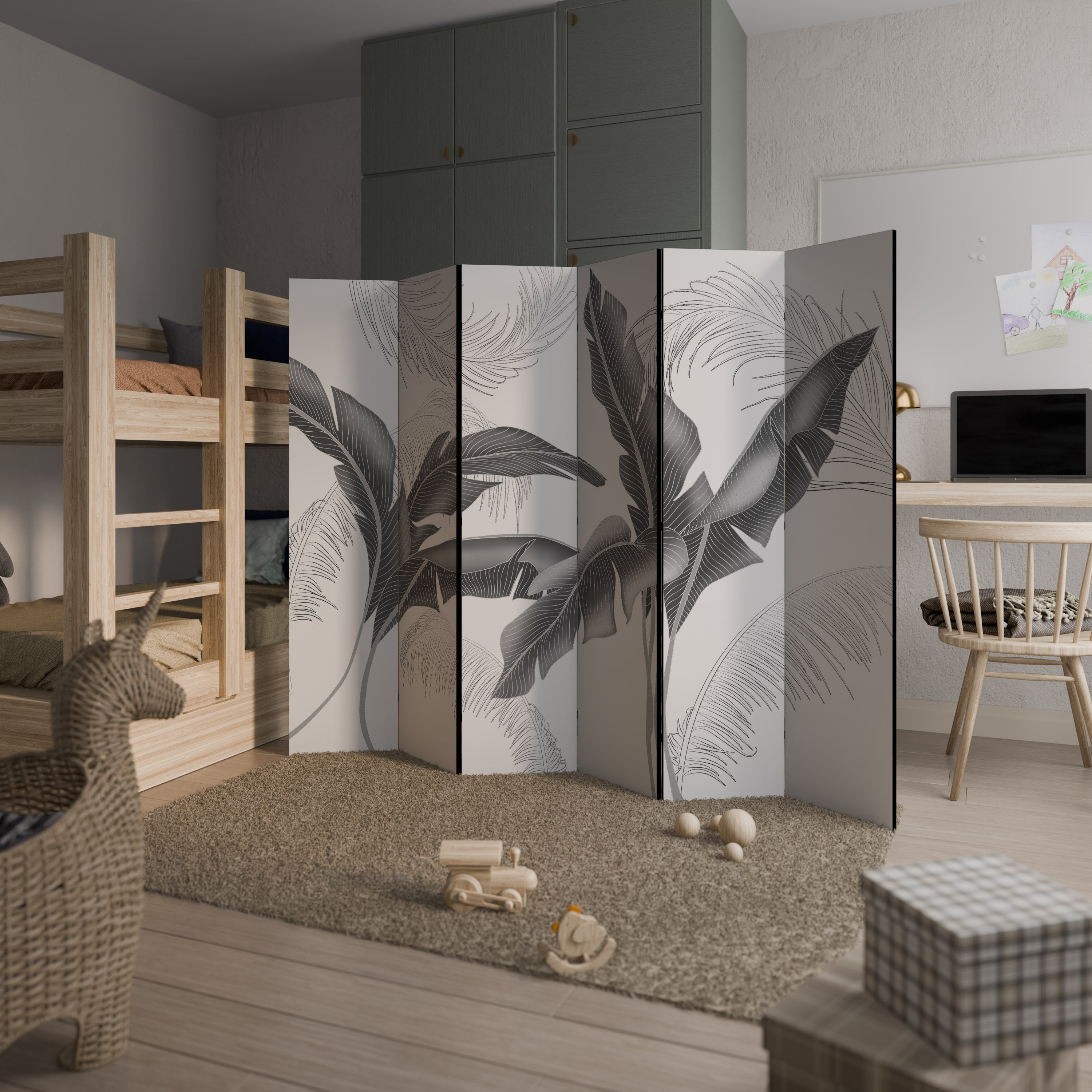CALM ALLURE Dekoracyjny parawan 6-skrzydłowy