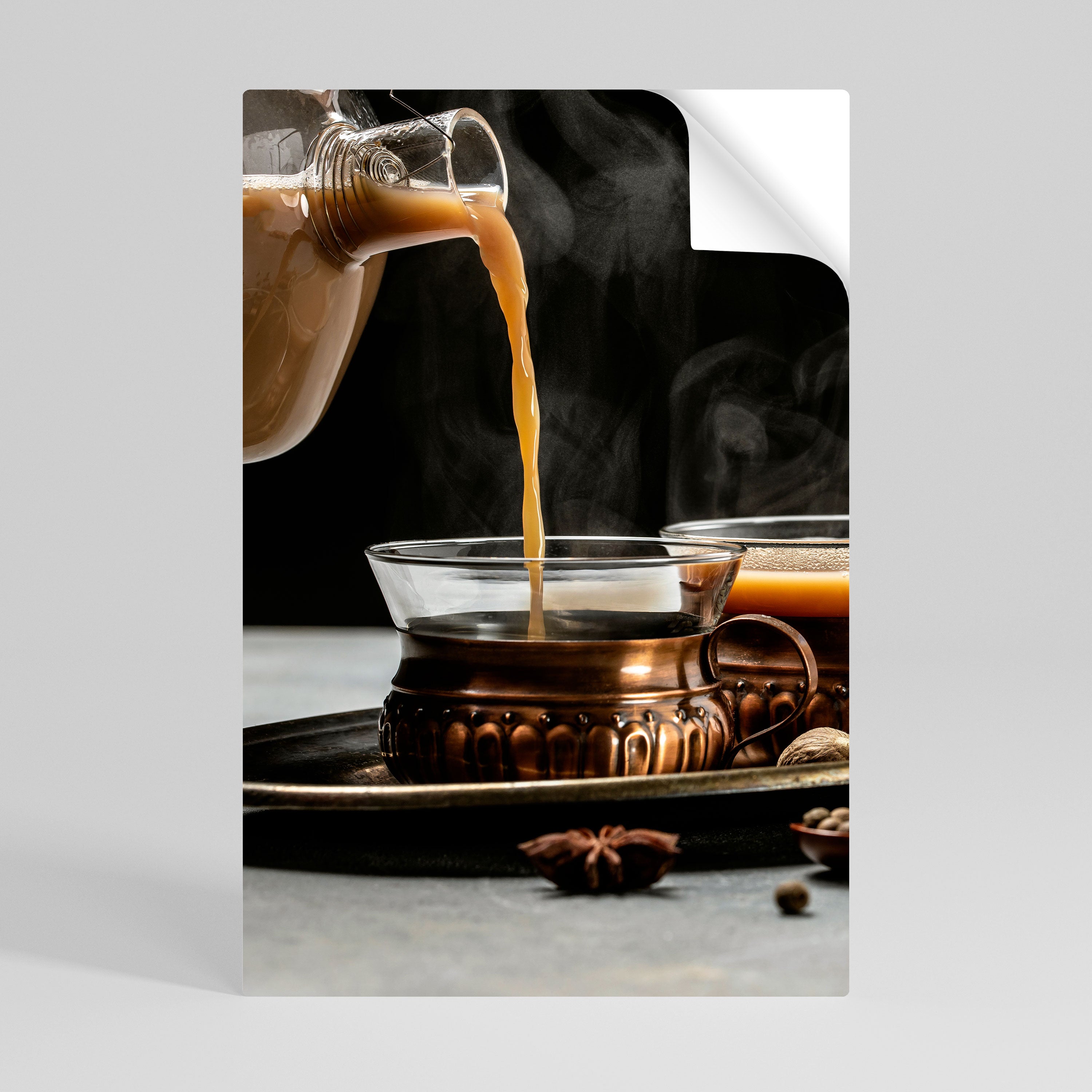 STEAMING SIPS OF SERENITY Naklejka/Plakat pionowy
