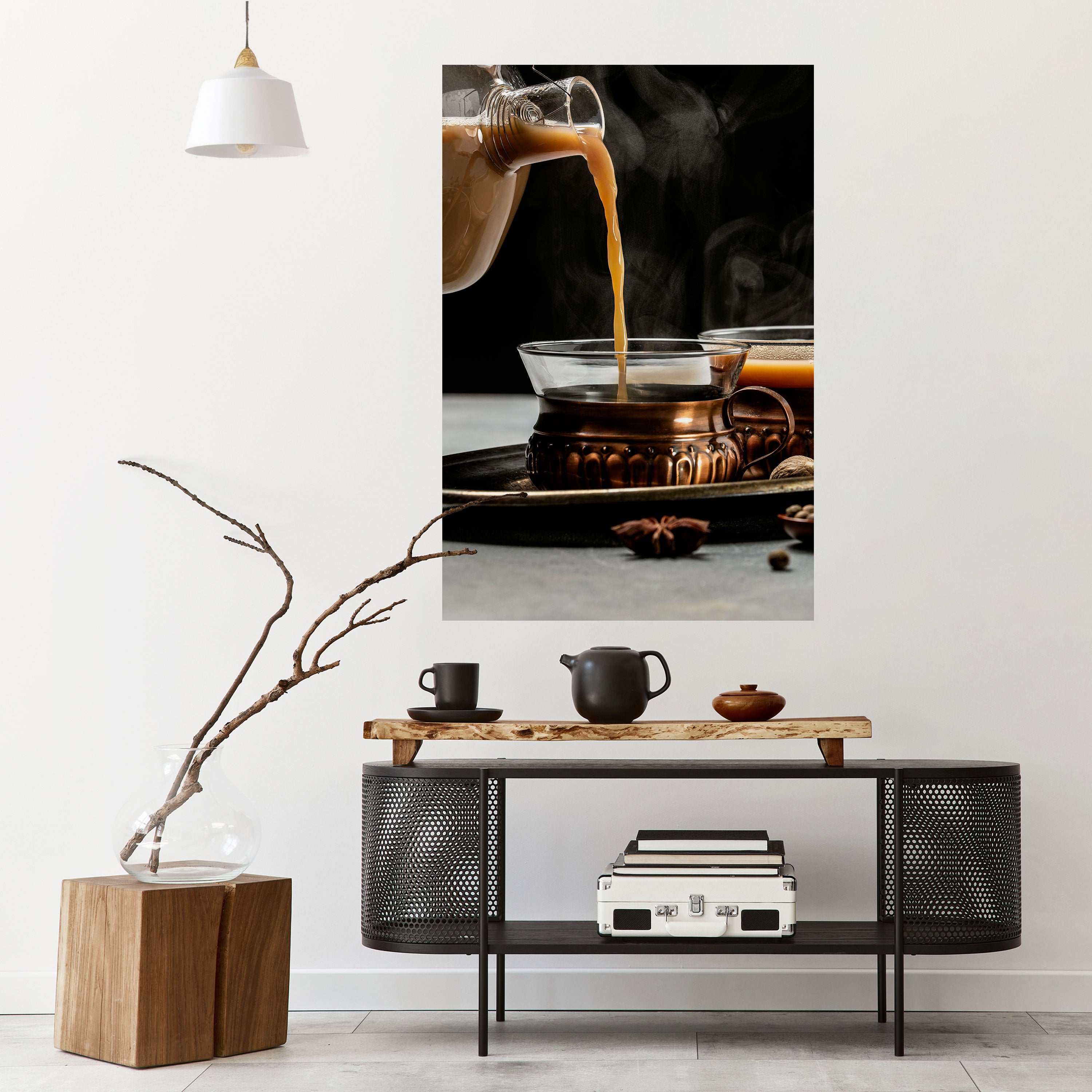 STEAMING SIPS OF SERENITY Naklejka/Plakat pionowy