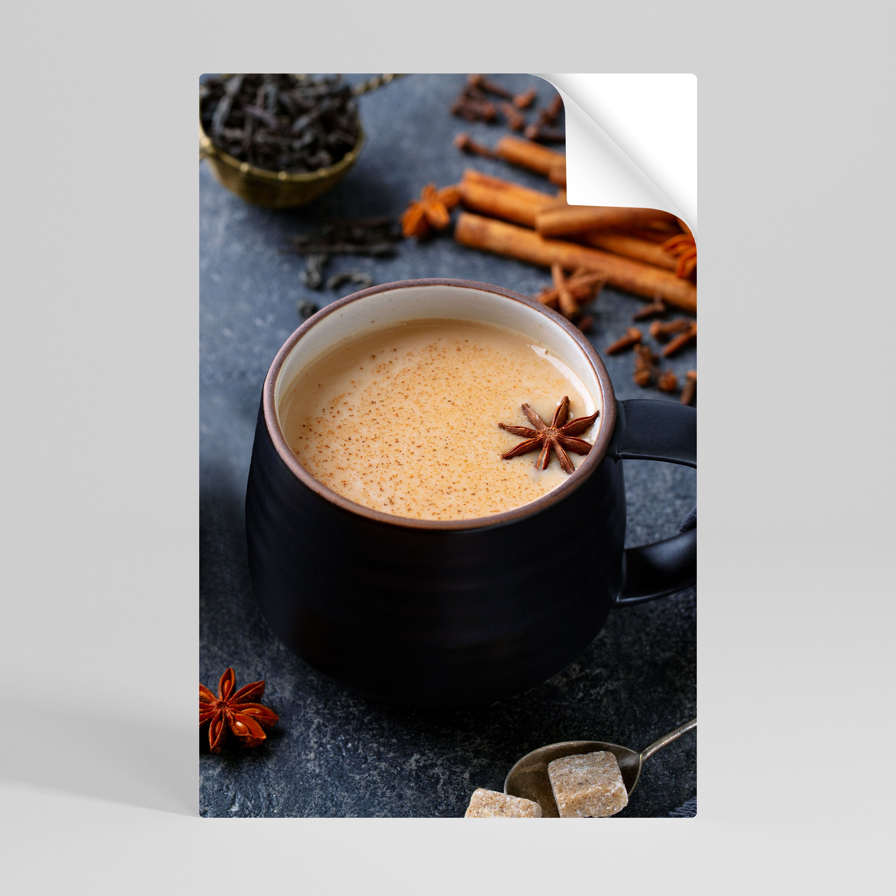 WARMTH IN A CUP Naklejka/Plakat pionowy