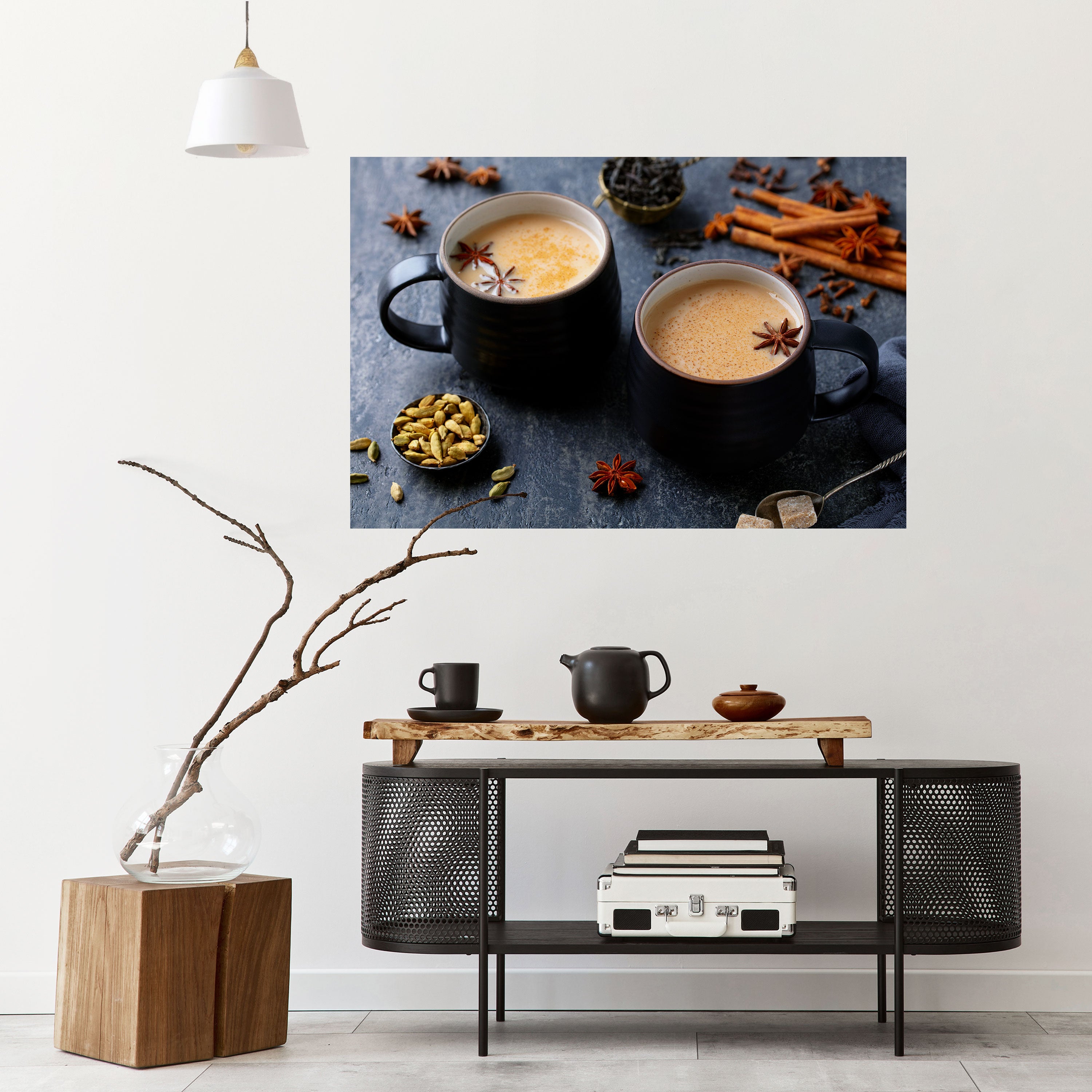 WARMTH IN A CUP Naklejka/Plakat poziomy
