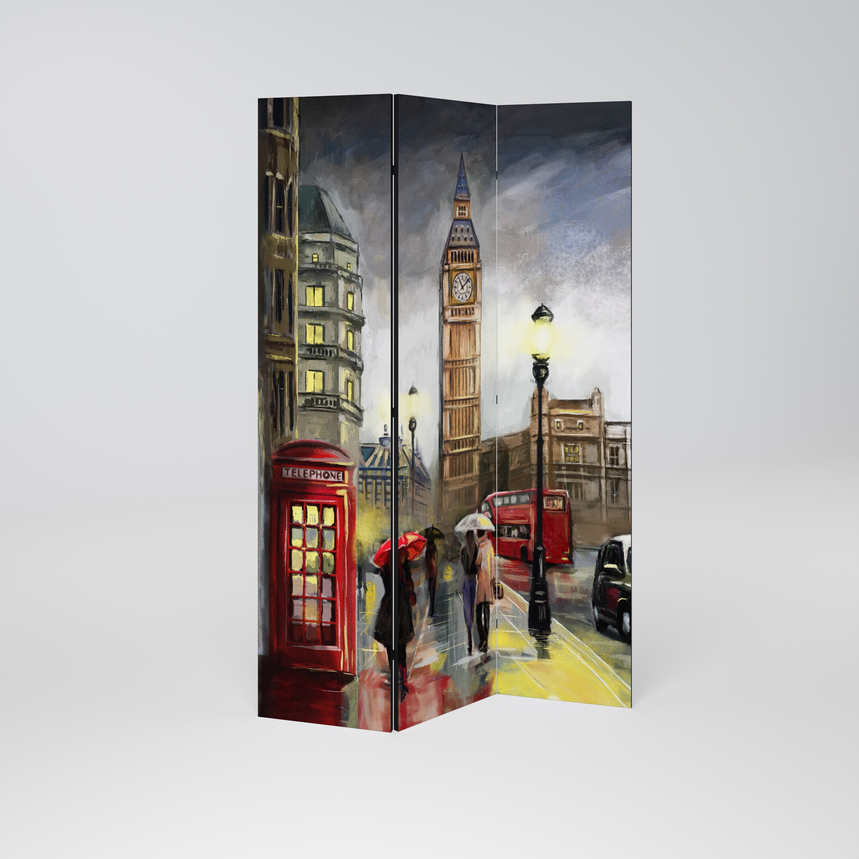 LONDON'S TIMELESS VIBES Dekoracyjny parawan 3-skrzydłowy