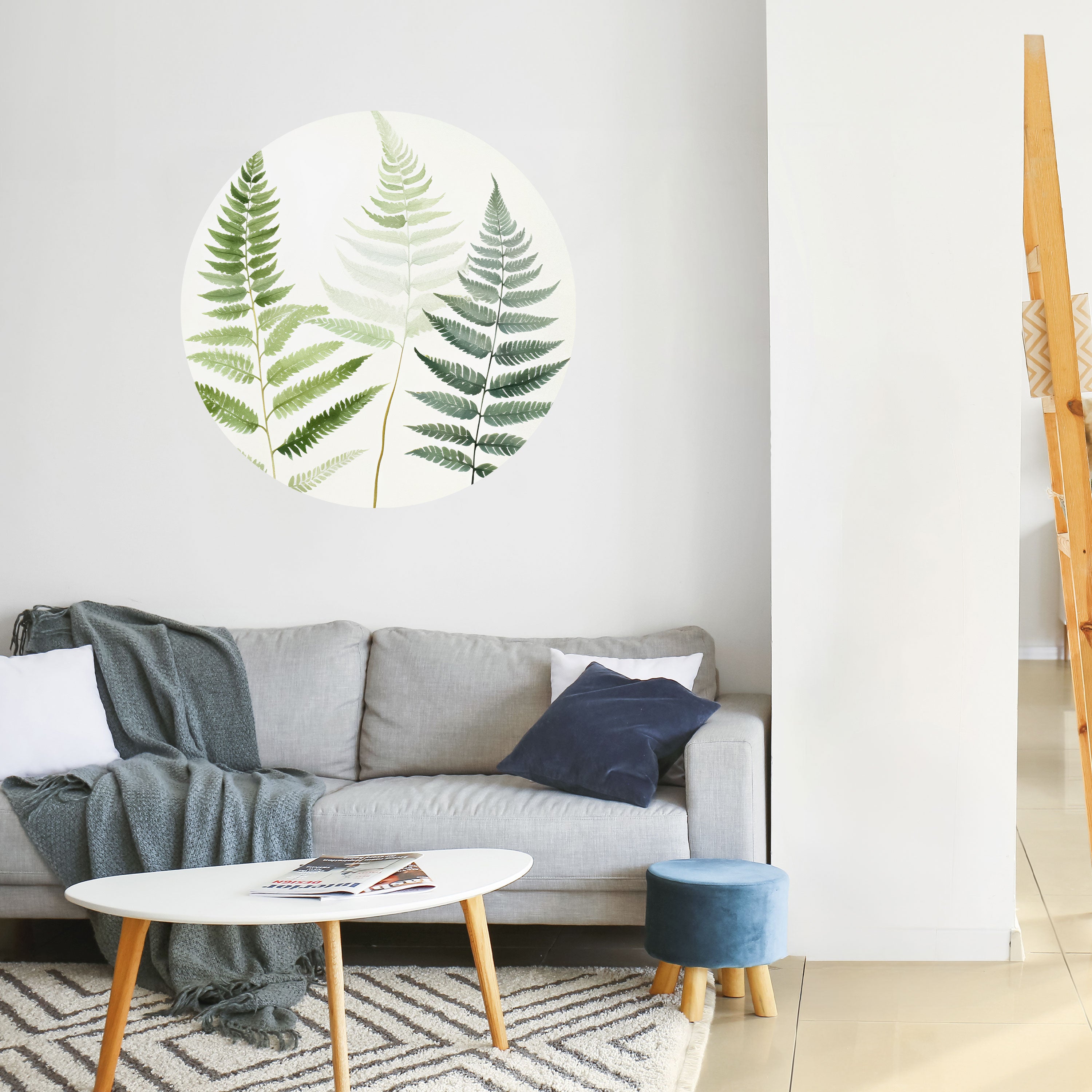 FERN MAJESTY Naklejka okrągła