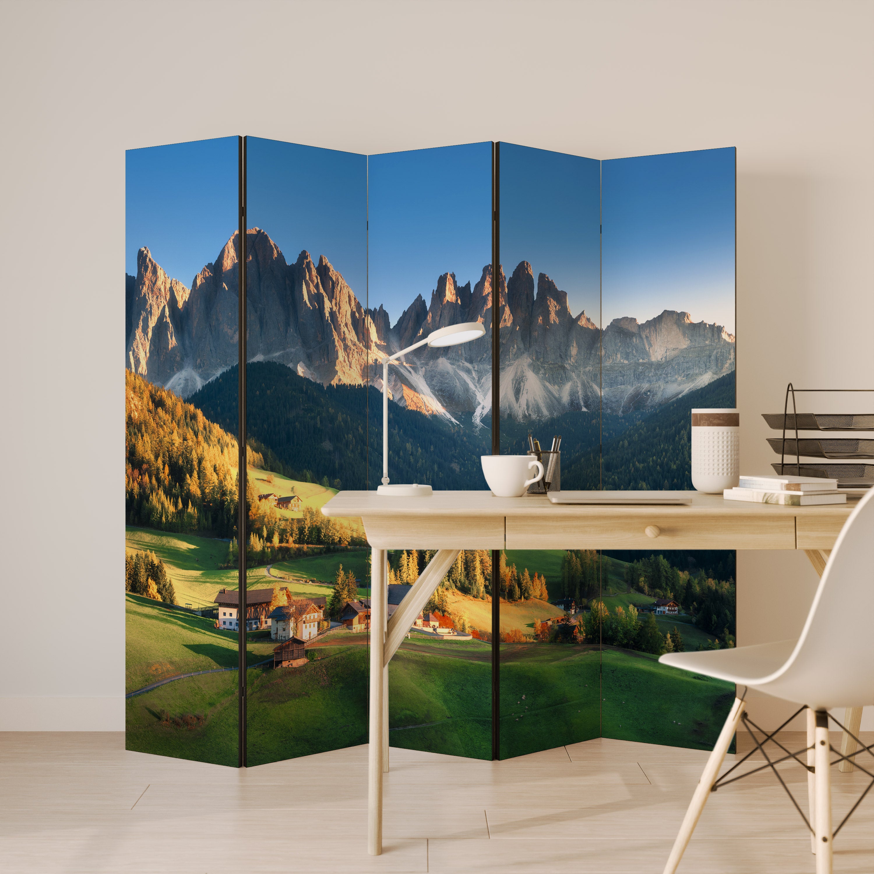 MOUNTAIN DREAMSCAPE Dekoracyjny parawan 5-skrzydłowy
