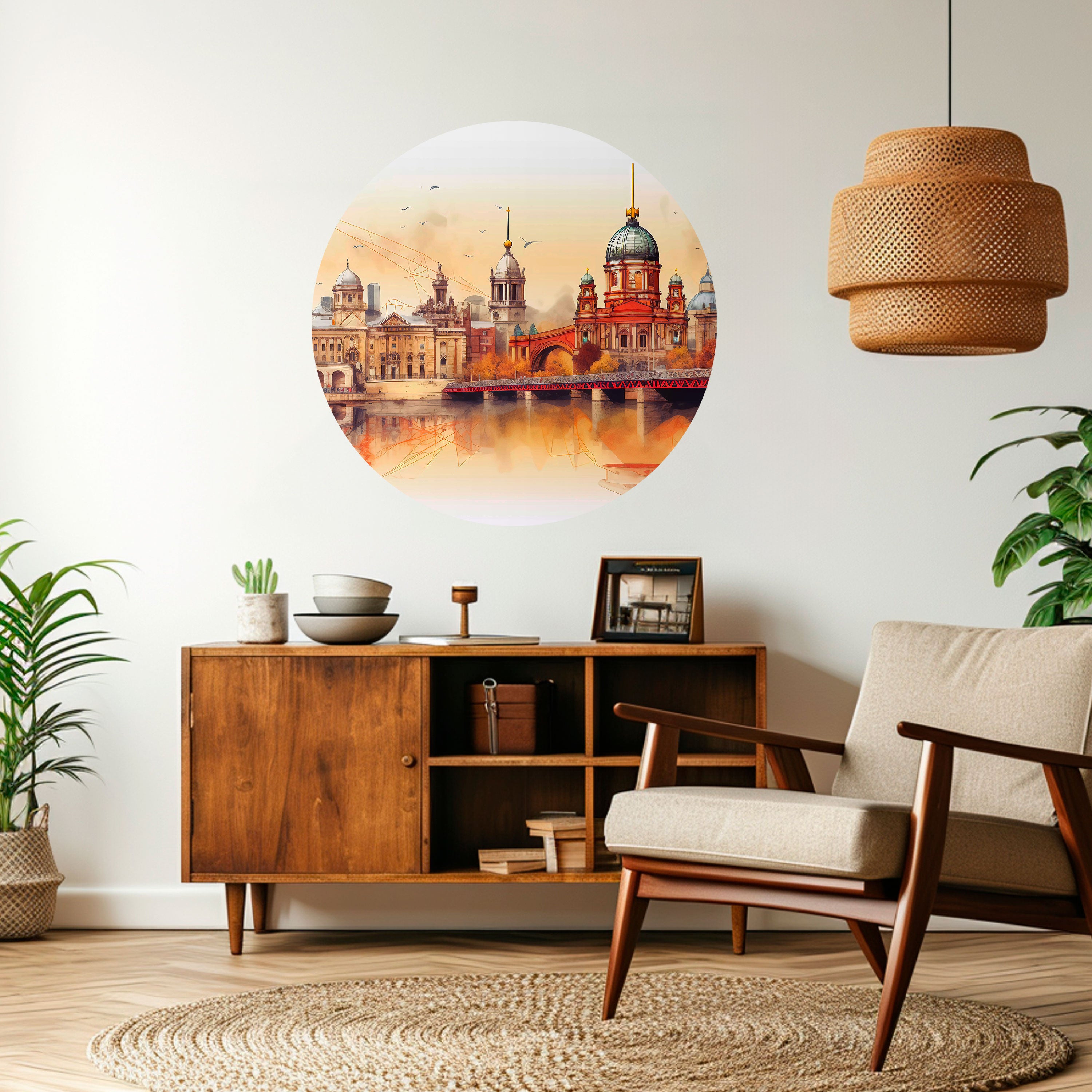 BERLIN SPIRIT Naklejka okrągła