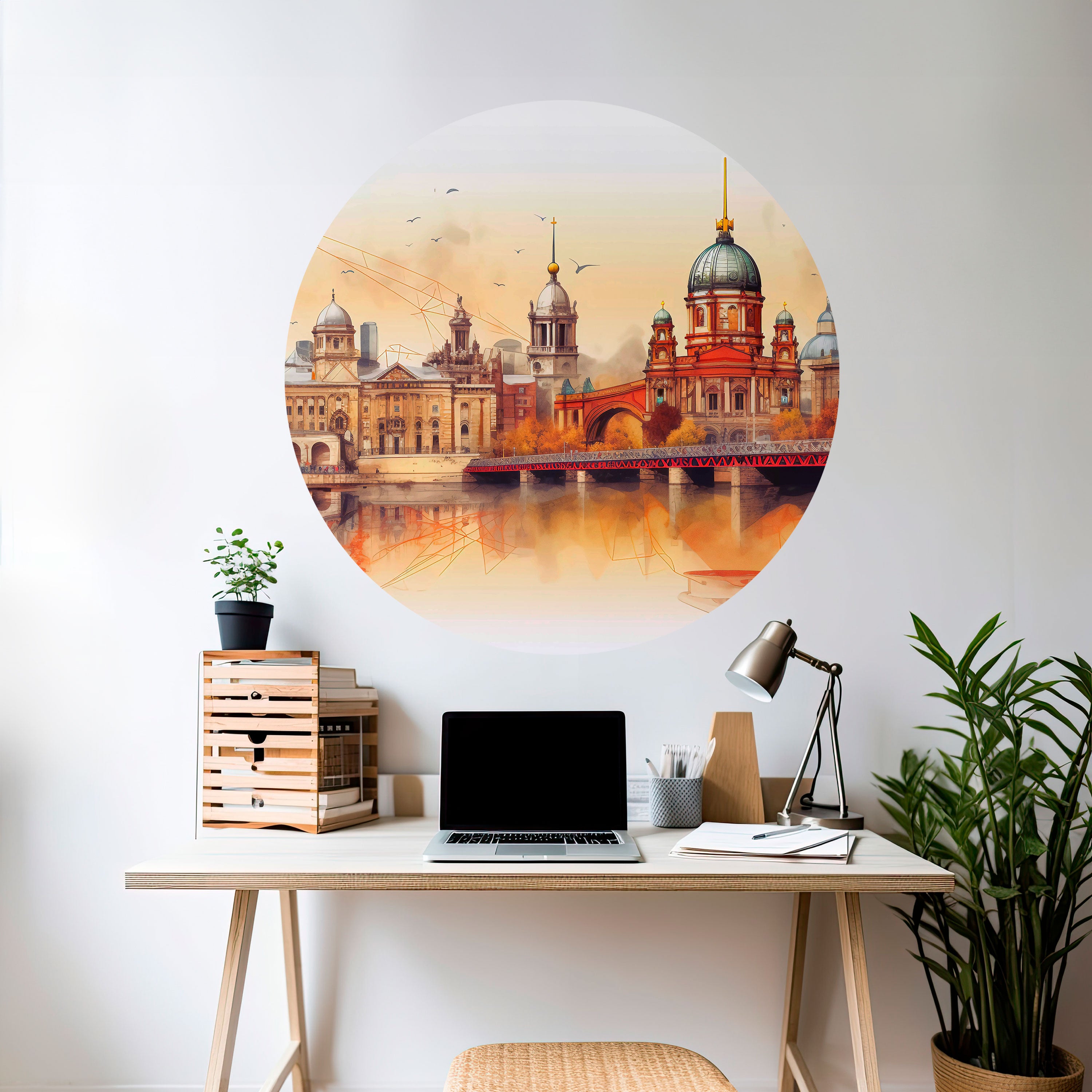 BERLIN SPIRIT Naklejka okrągła