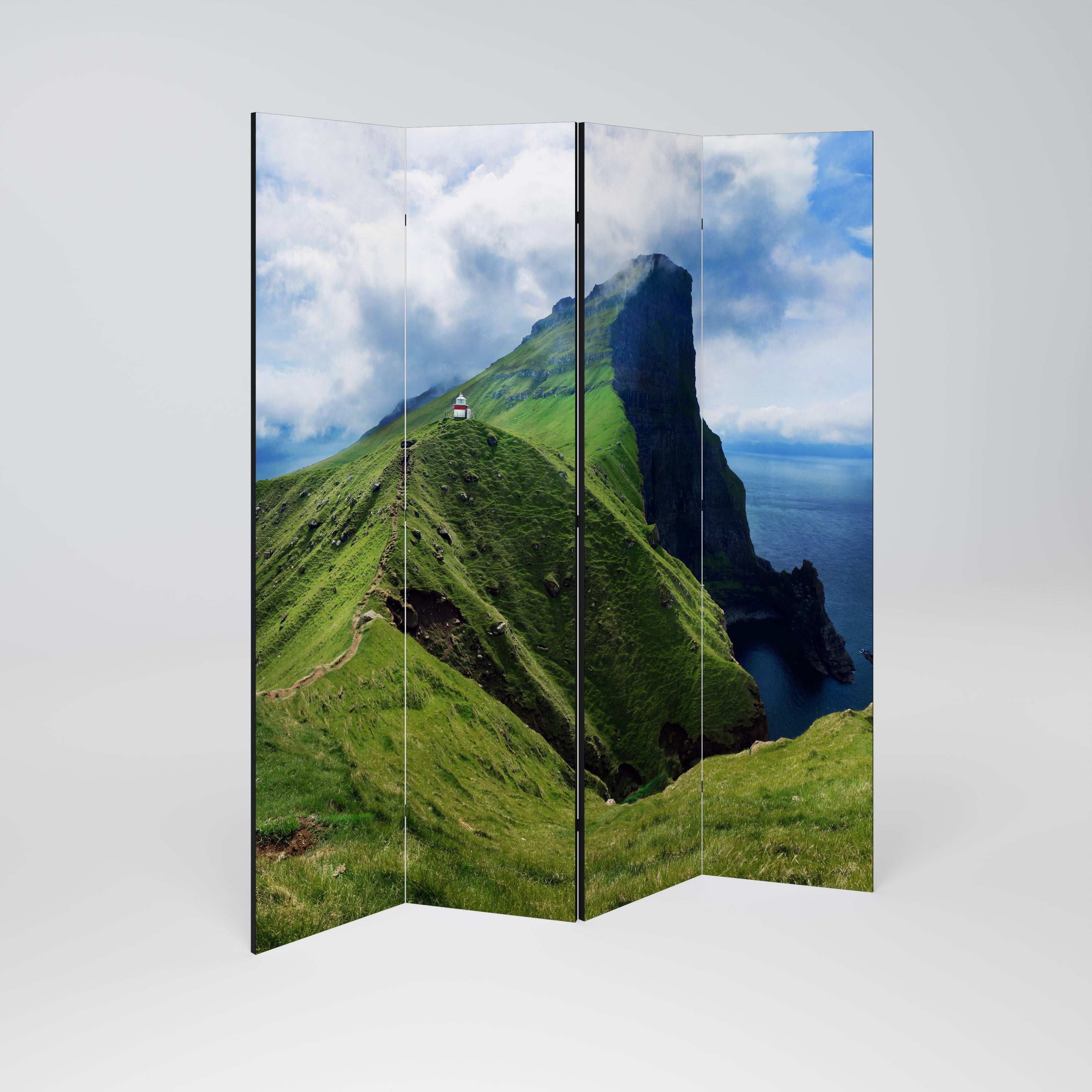 CLIFFS OF TRANQUILITY Dekoracyjny parawan 4-skrzydłowy