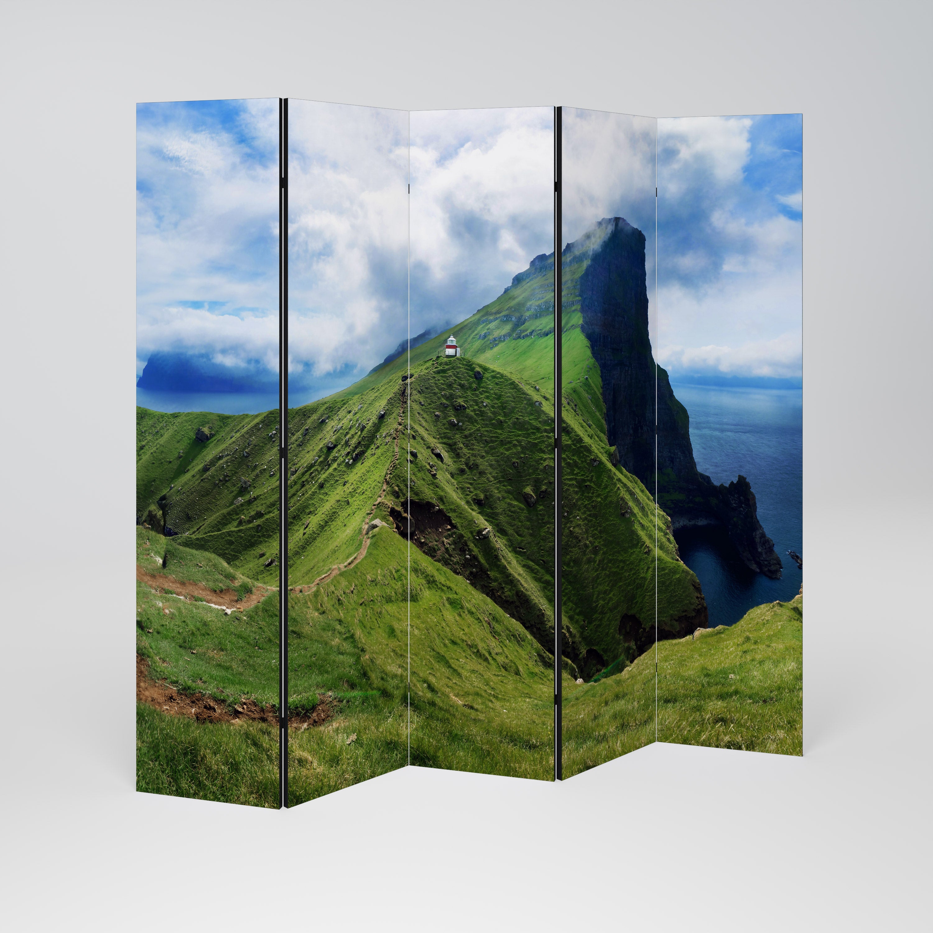 CLIFFS OF TRANQUILITY Dekoracyjny parawan 5-skrzydłowy