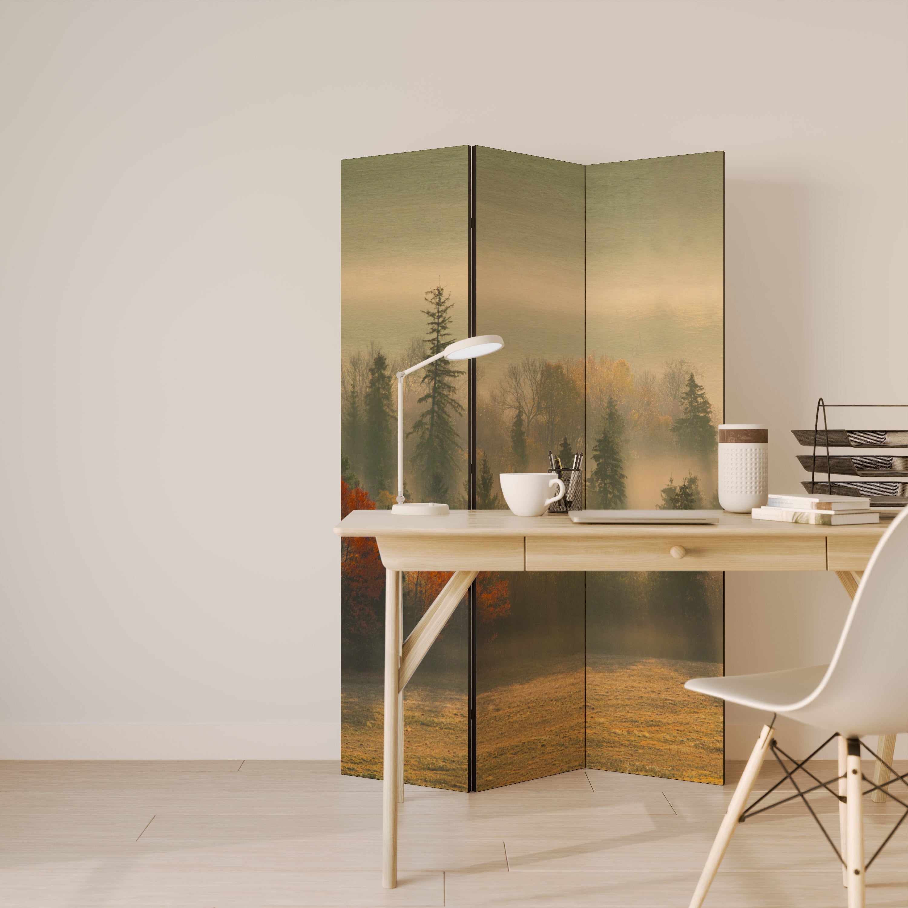 GILDING HOURS Dekoracyjny parawan 3-skrzydłowy