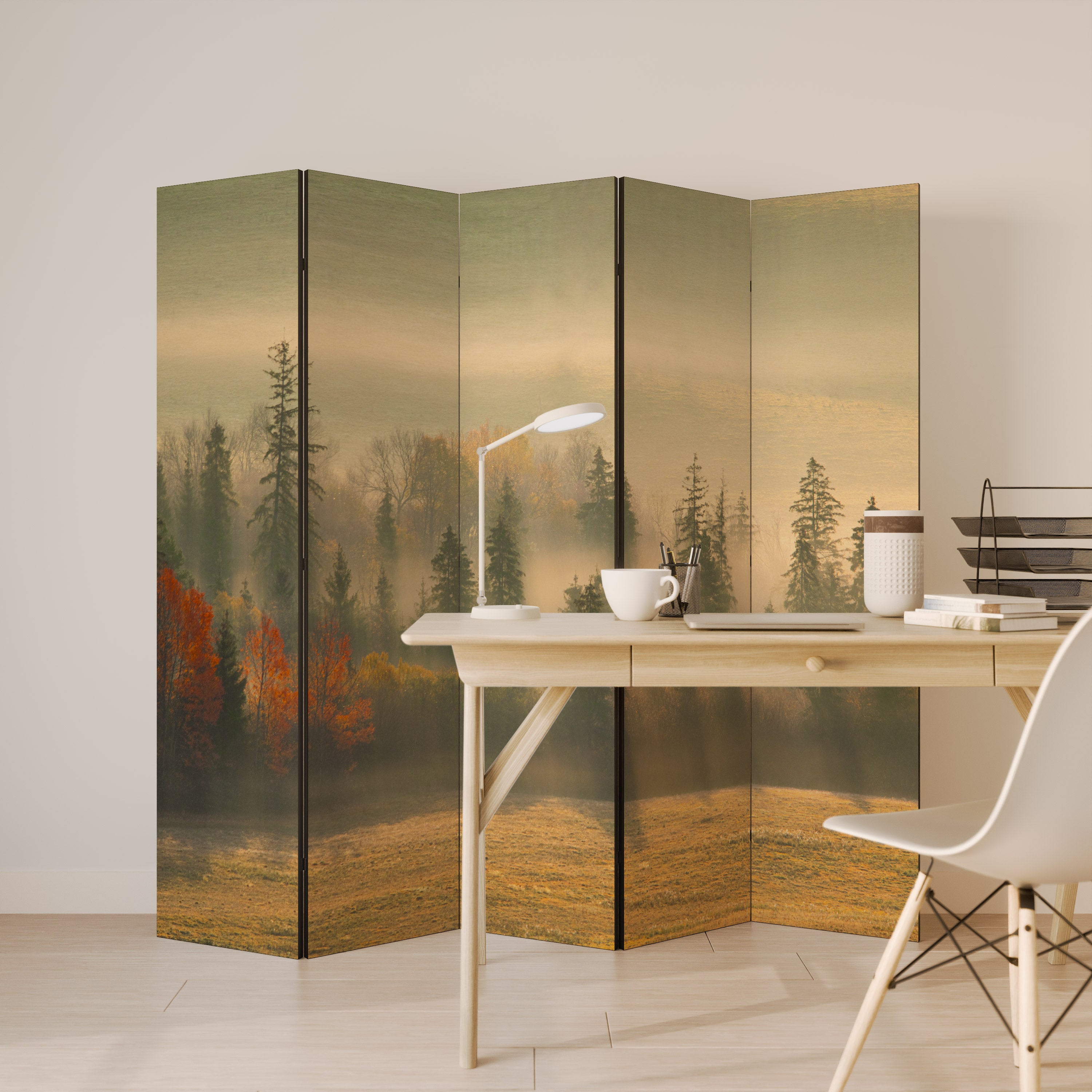 GILDING HOURS Dekoracyjny parawan 5-skrzydłowy