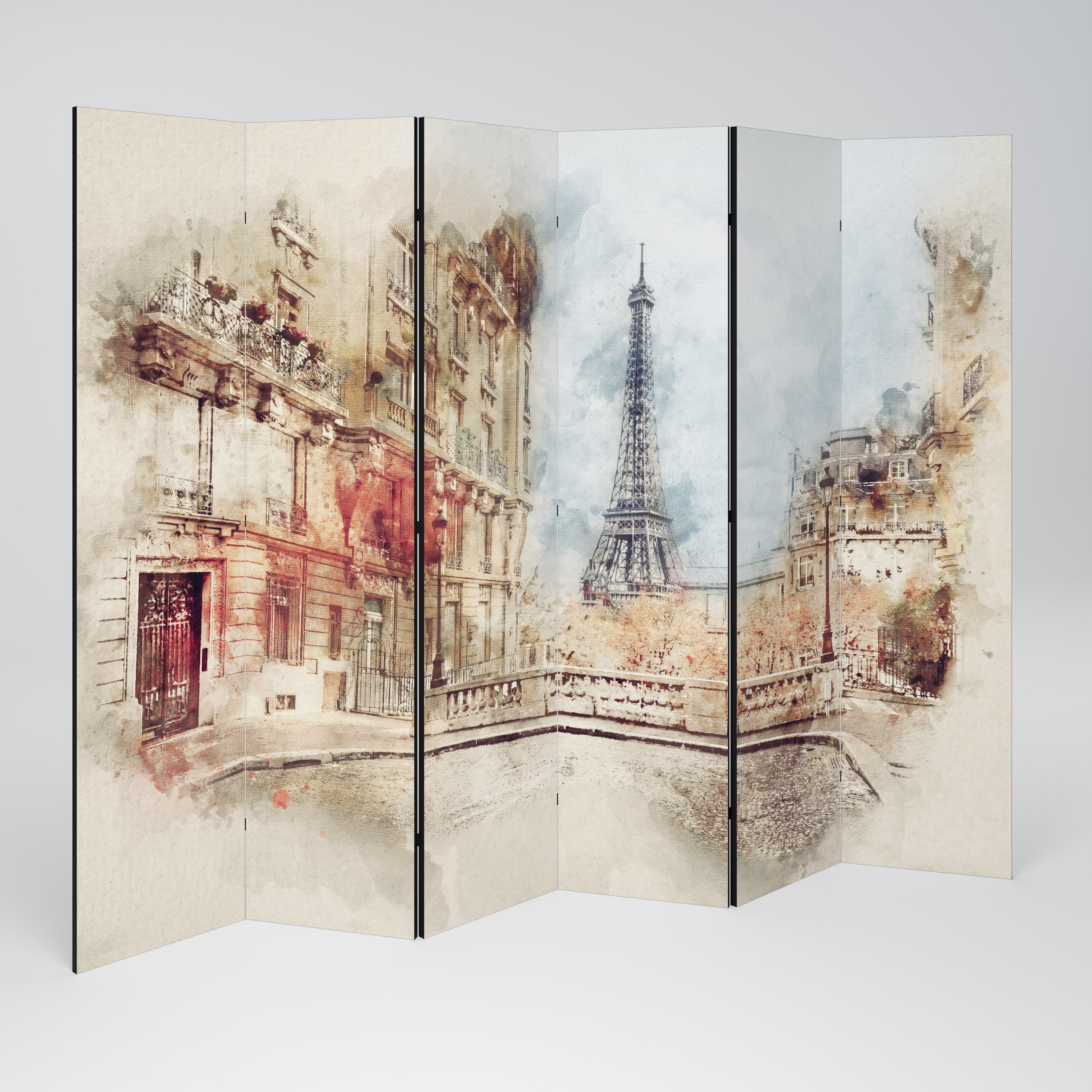 PARISIAN DAYDREAM Dekoracyjny parawan 6-skrzydłowy