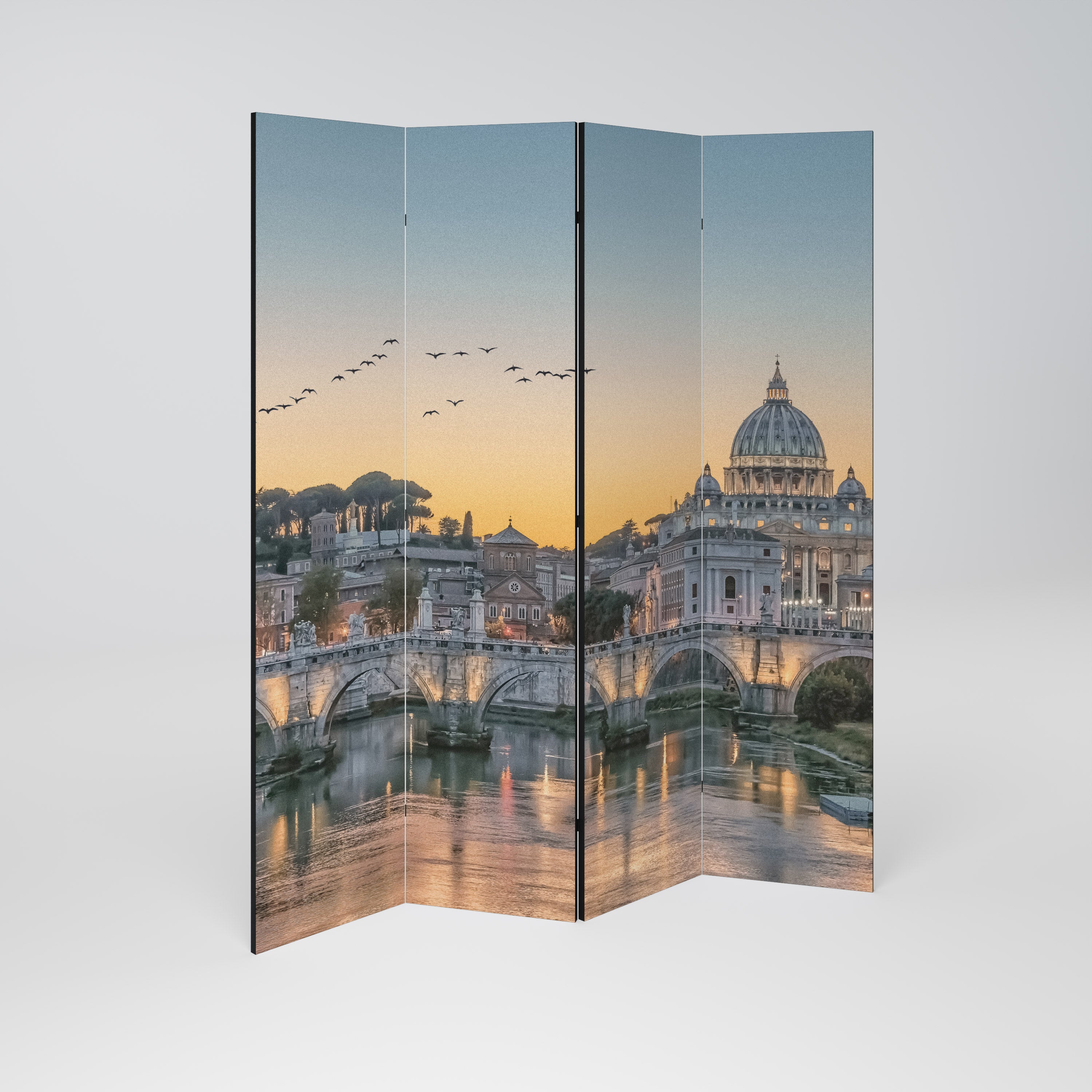 REFLECTIONS OF ROME Dekoracyjny parawan 4-skrzydłowy