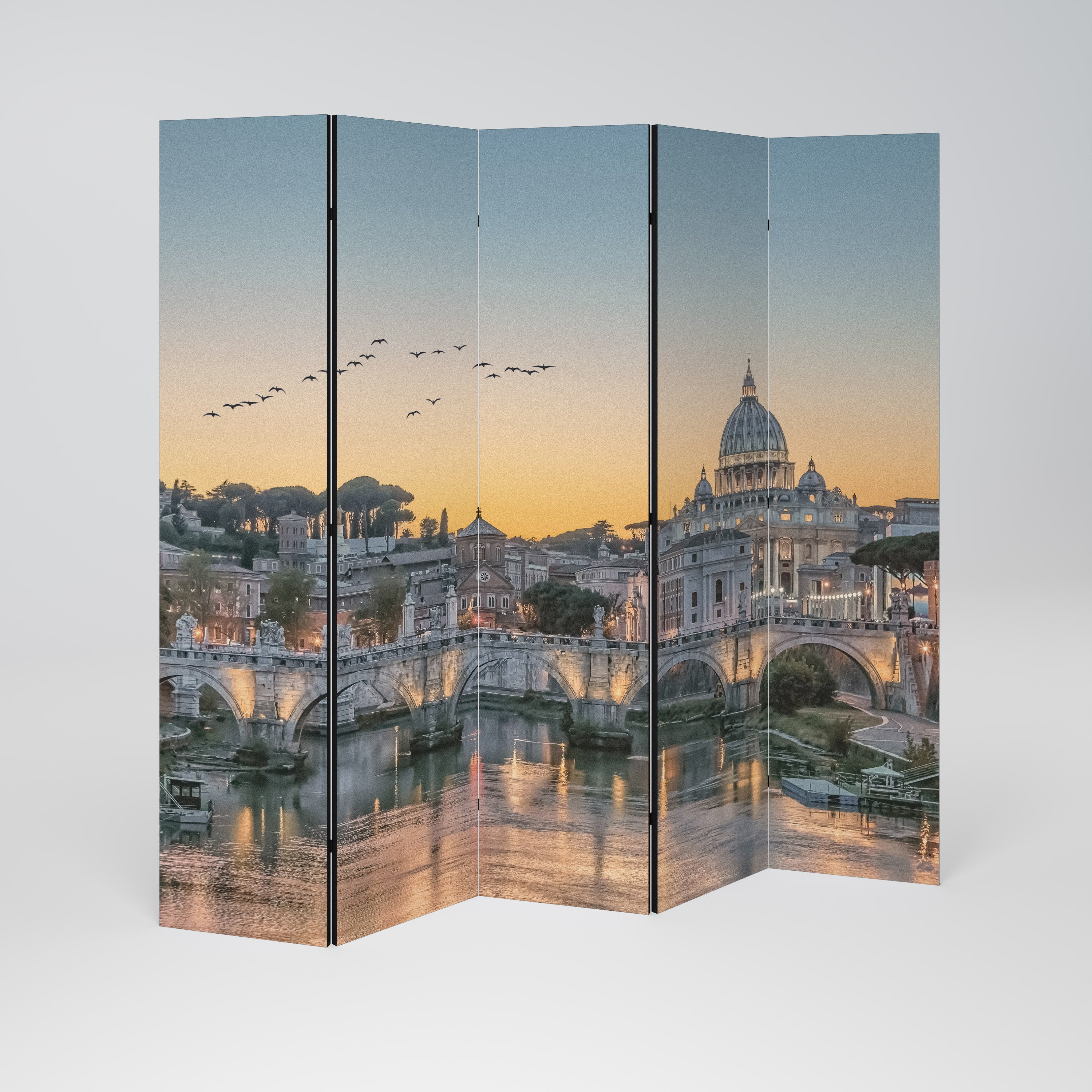 REFLECTIONS OF ROME Dekoracyjny parawan 5-skrzydłowy