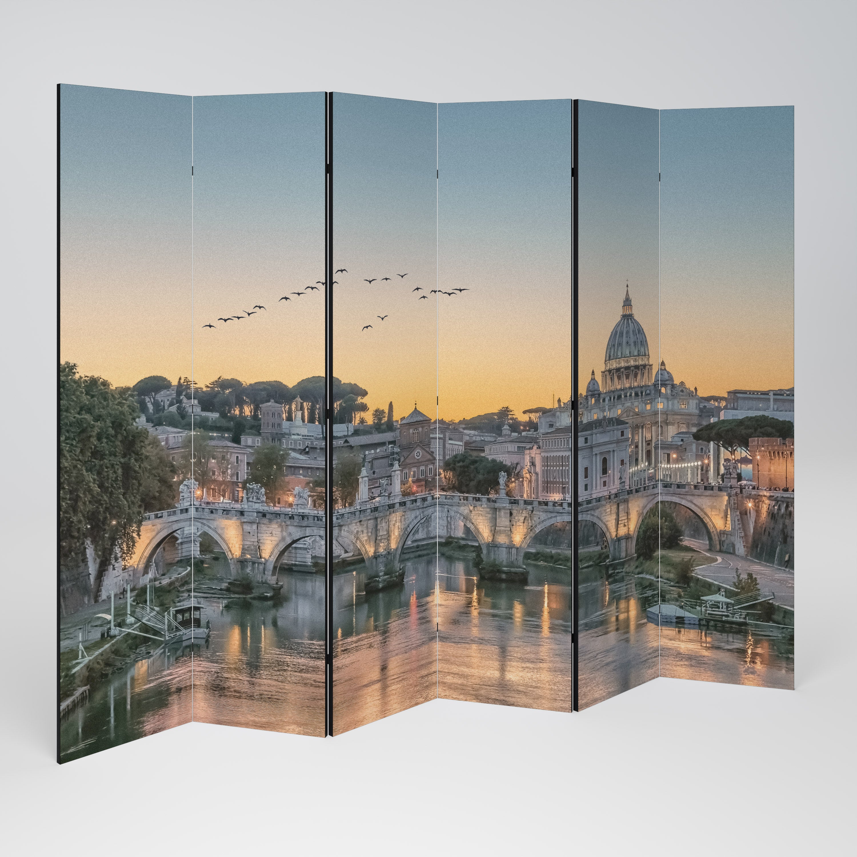 REFLECTIONS OF ROME Dekoracyjny parawan 6-skrzydłowy