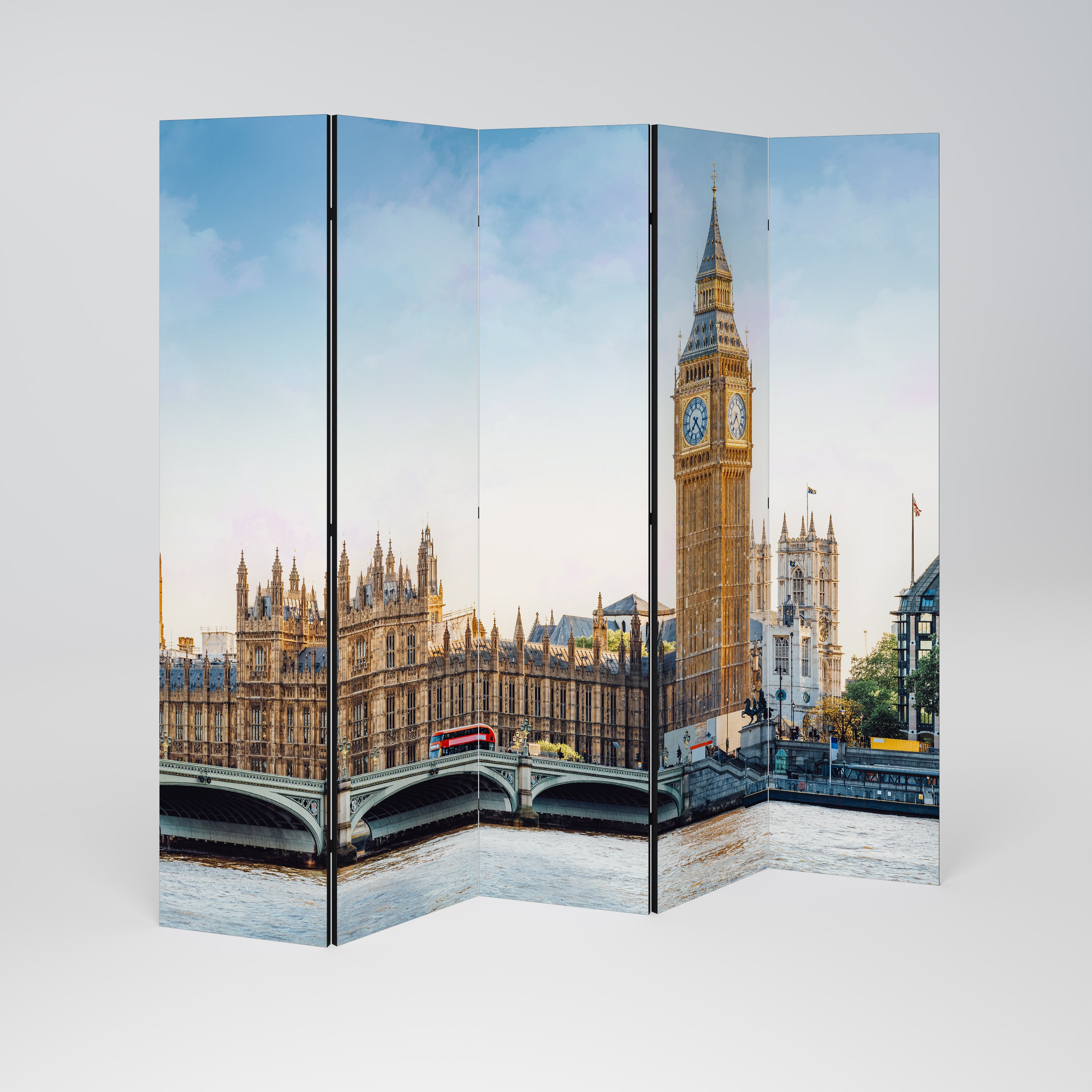 TIMELESS LONDON ELEGANCE Dekoracyjny parawan 5-skrzydłowy
