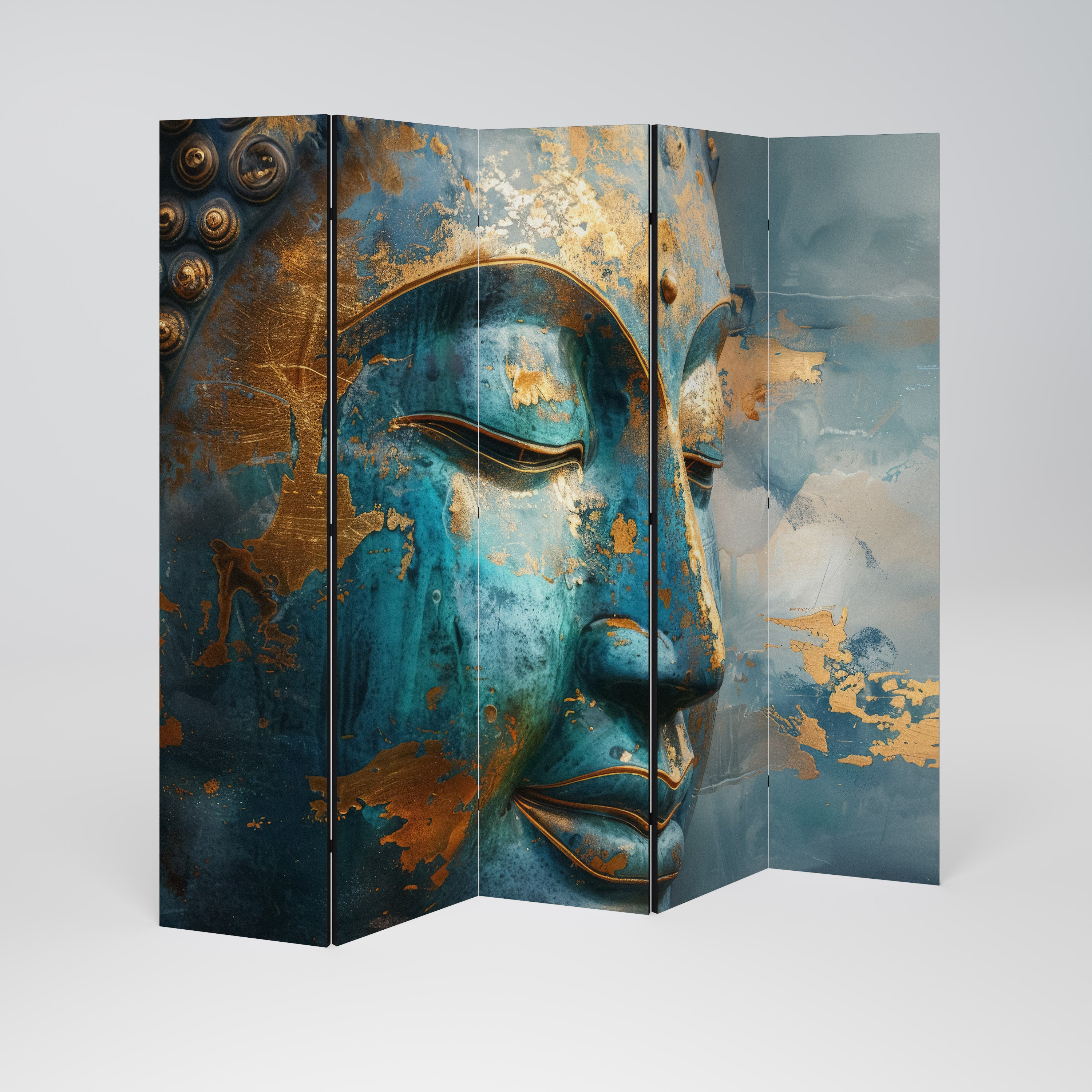 ENIGMATIC STILLNESS Dekoracyjny parawan 5-skrzydłowy