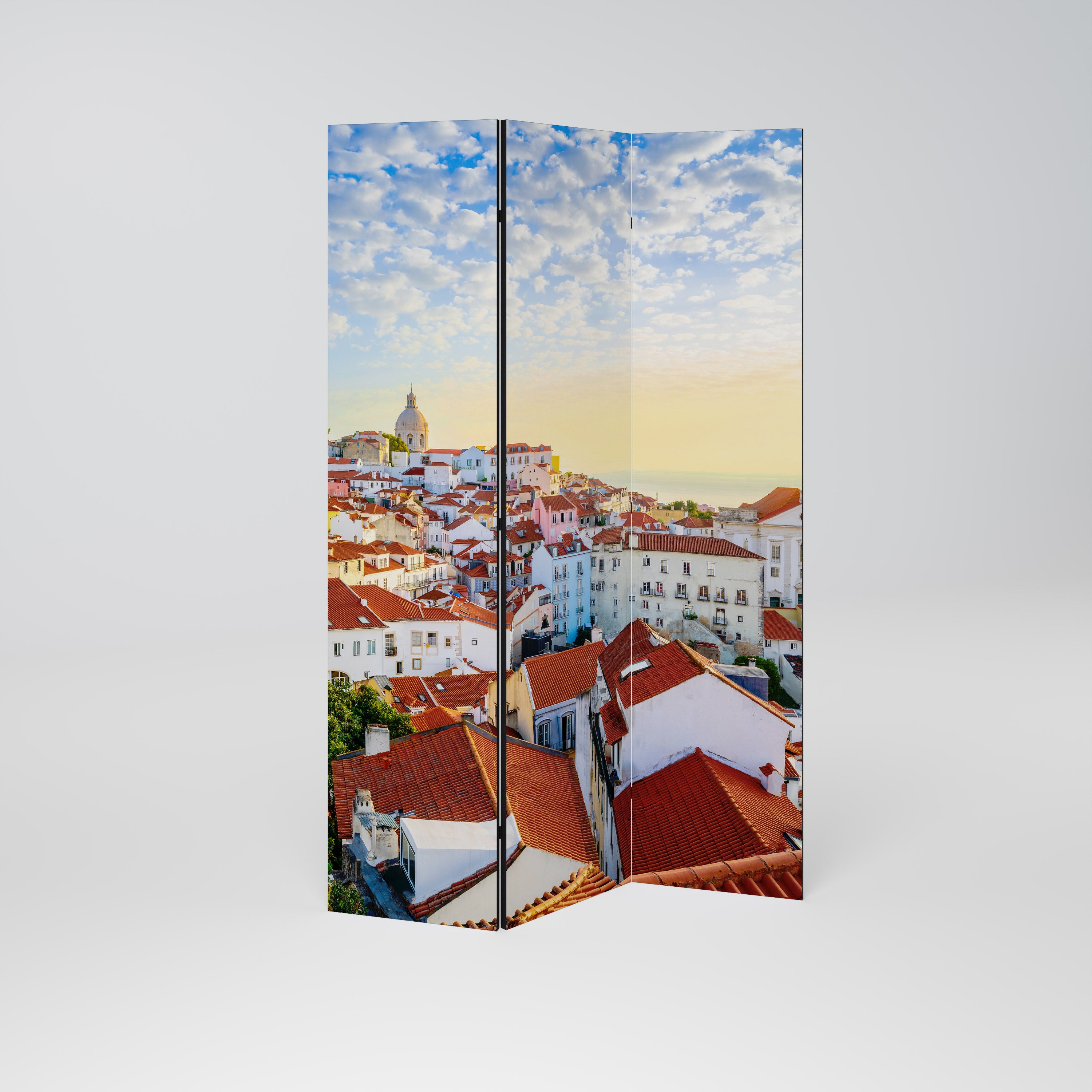 ROOFTOP RADIANCE Dekoracyjny parawan 3-skrzydłowy