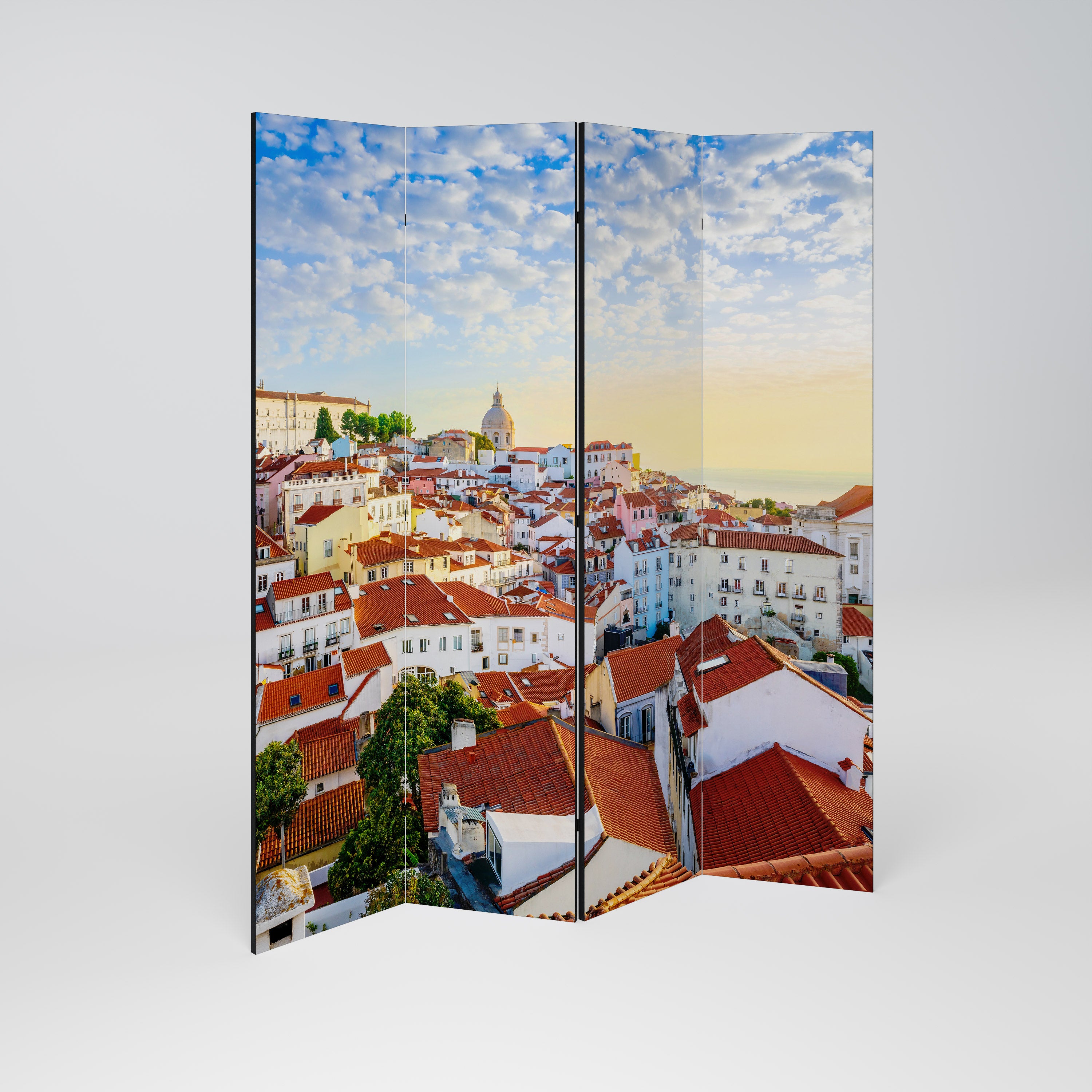 ROOFTOP RADIANCE Dekoracyjny parawan 4-skrzydłowy
