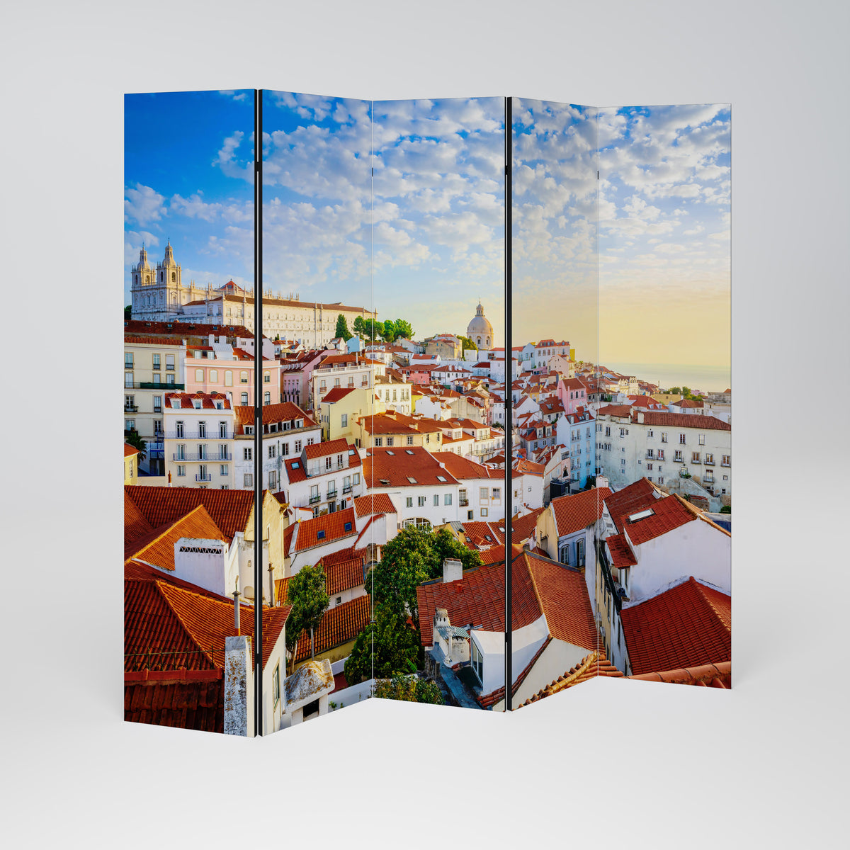 ROOFTOP RADIANCE Dekoracyjny parawan 5-skrzydłowy