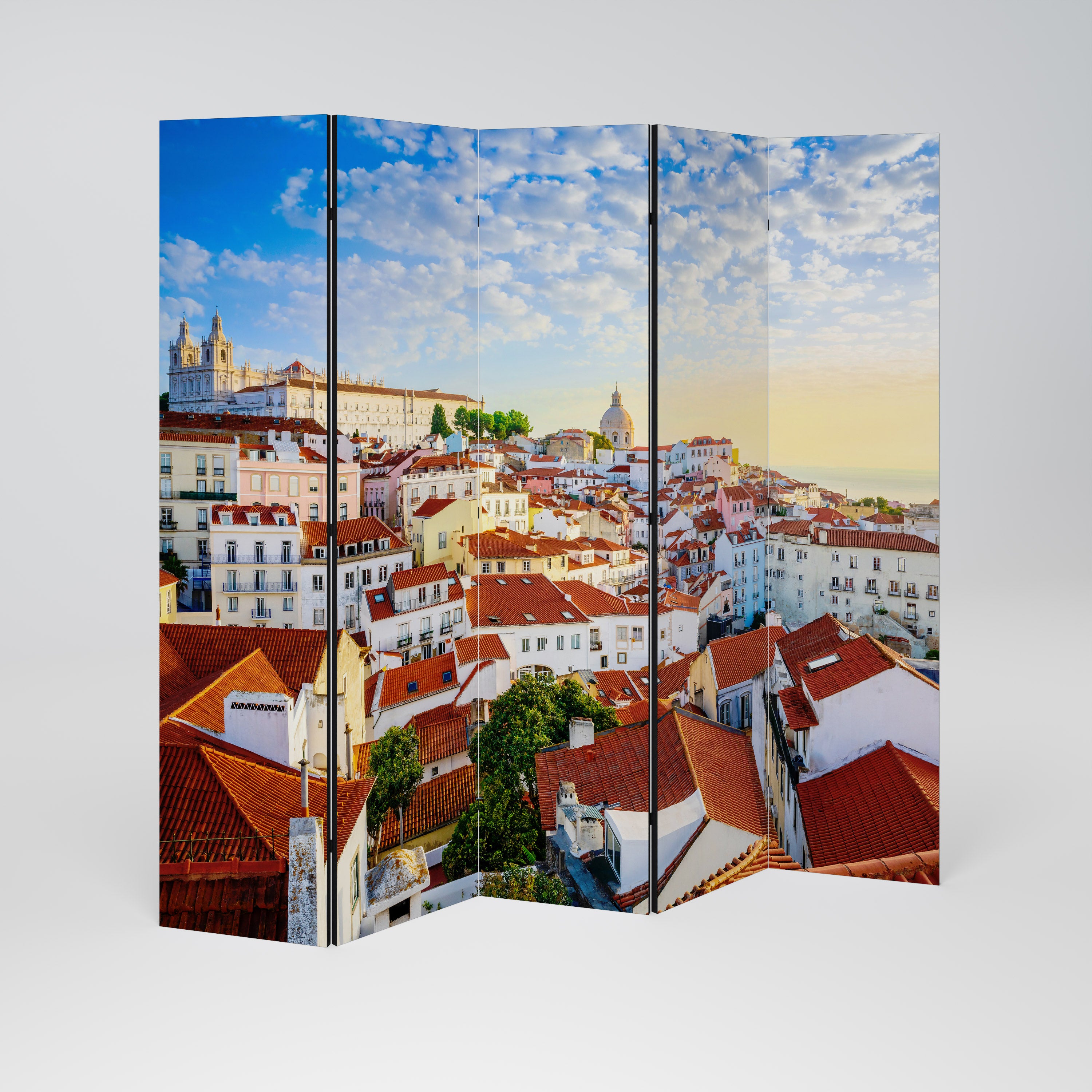ROOFTOP RADIANCE Dekoracyjny parawan 5-skrzydłowy