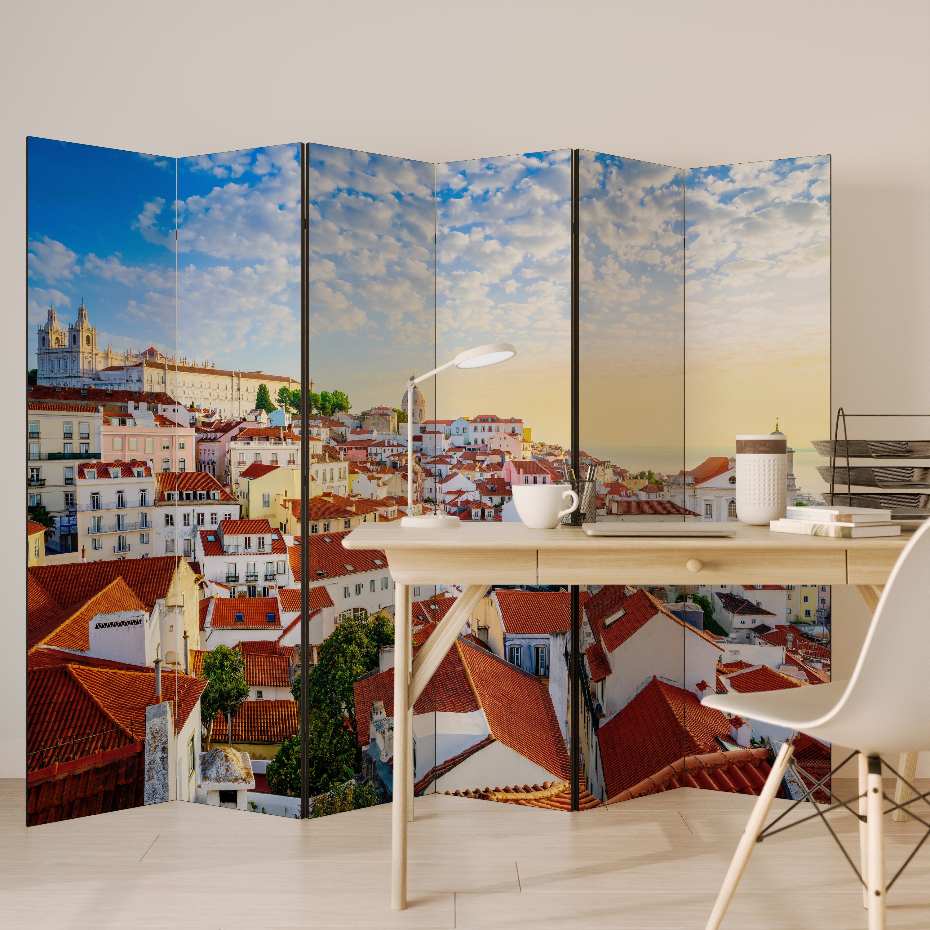 ROOFTOP RADIANCE Dekoracyjny parawan 6-skrzydłowy