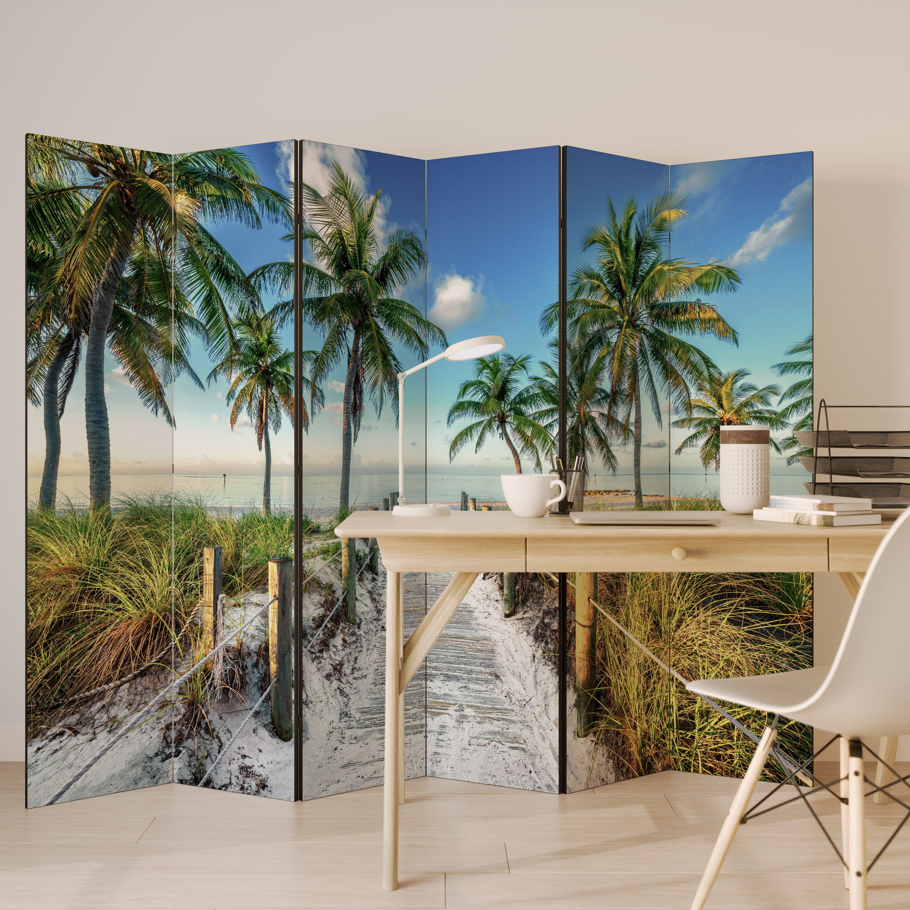 BREEZY COASTAL RETREAT Dekoracyjny parawan 6-skrzydłowy
