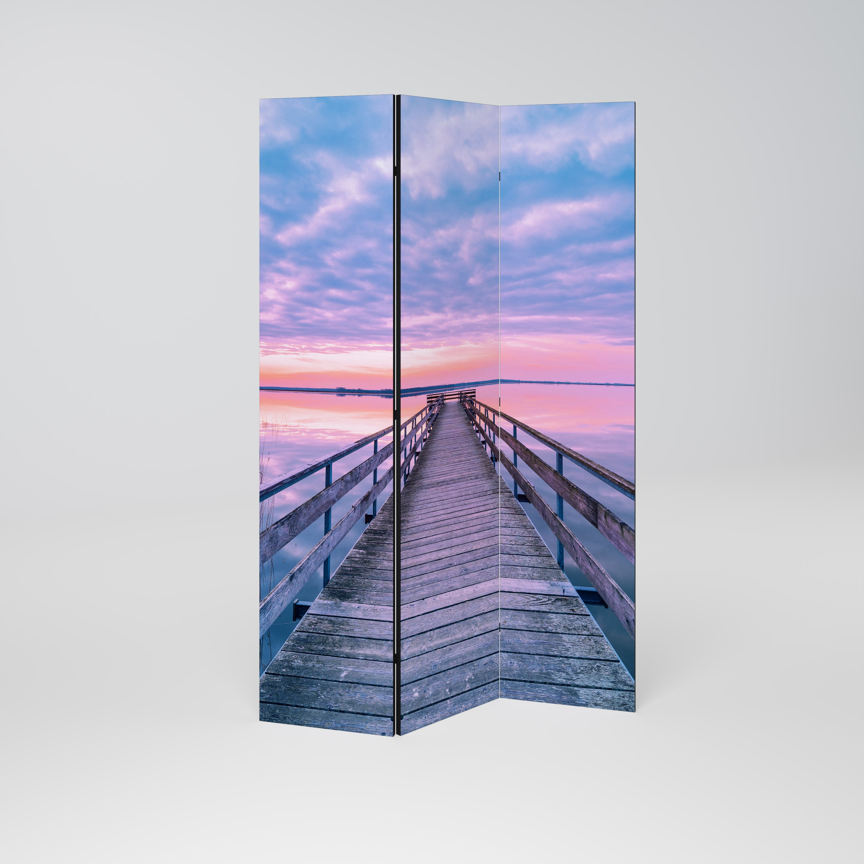 PASTEL PROMENADE Dekoracyjny parawan 3-skrzydłowy