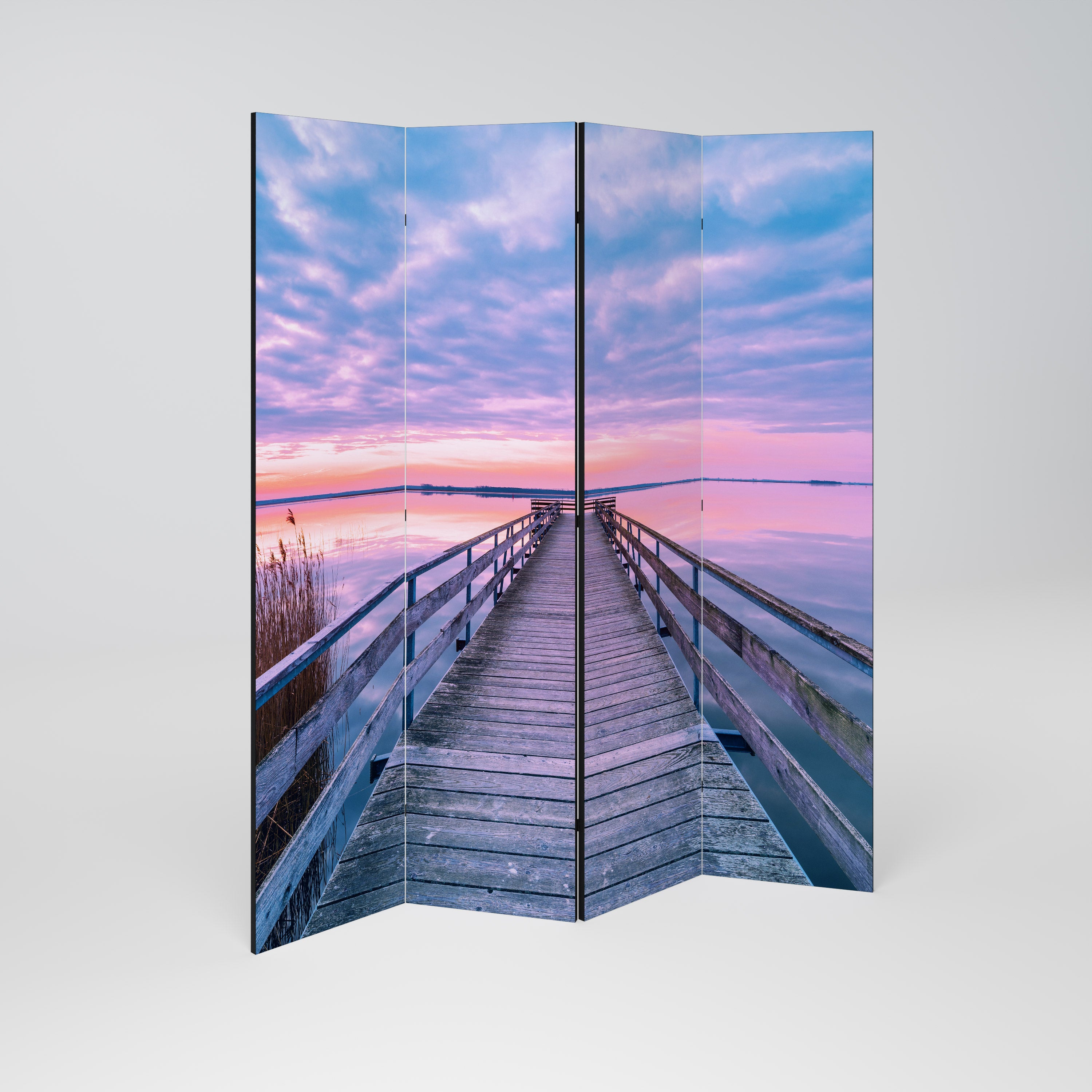 PASTEL PROMENADE Dekoracyjny parawan 4-skrzydłowy