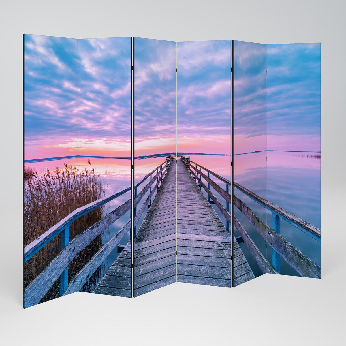 PASTEL PROMENADE Dekoracyjny parawan 6-skrzydłowy